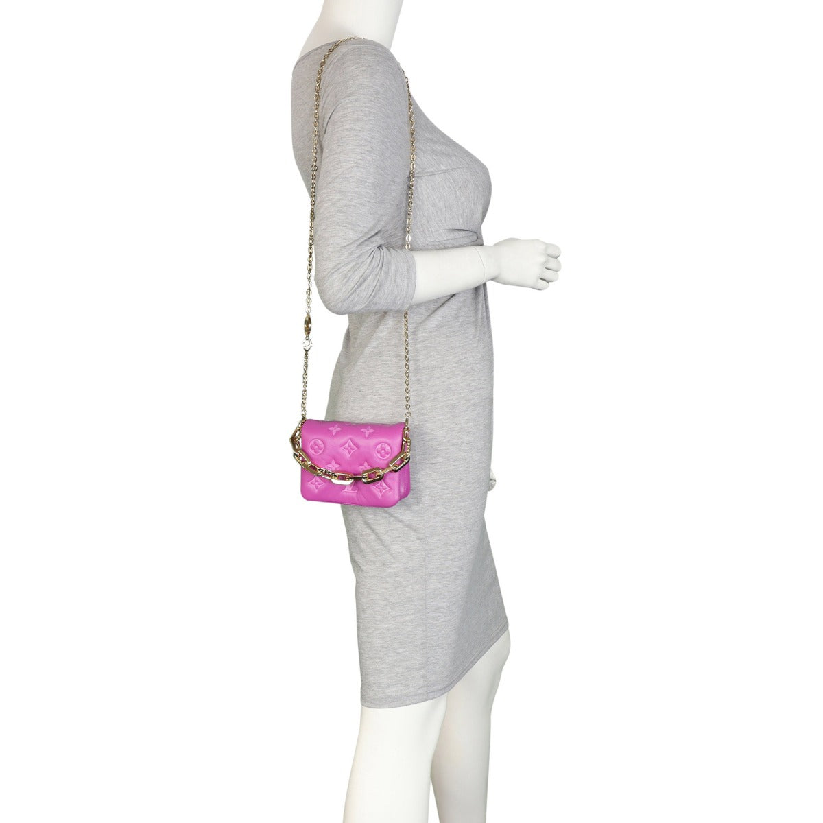 Louis Vuitton Coussin Monogram Embossed Lambskin Belt Bag