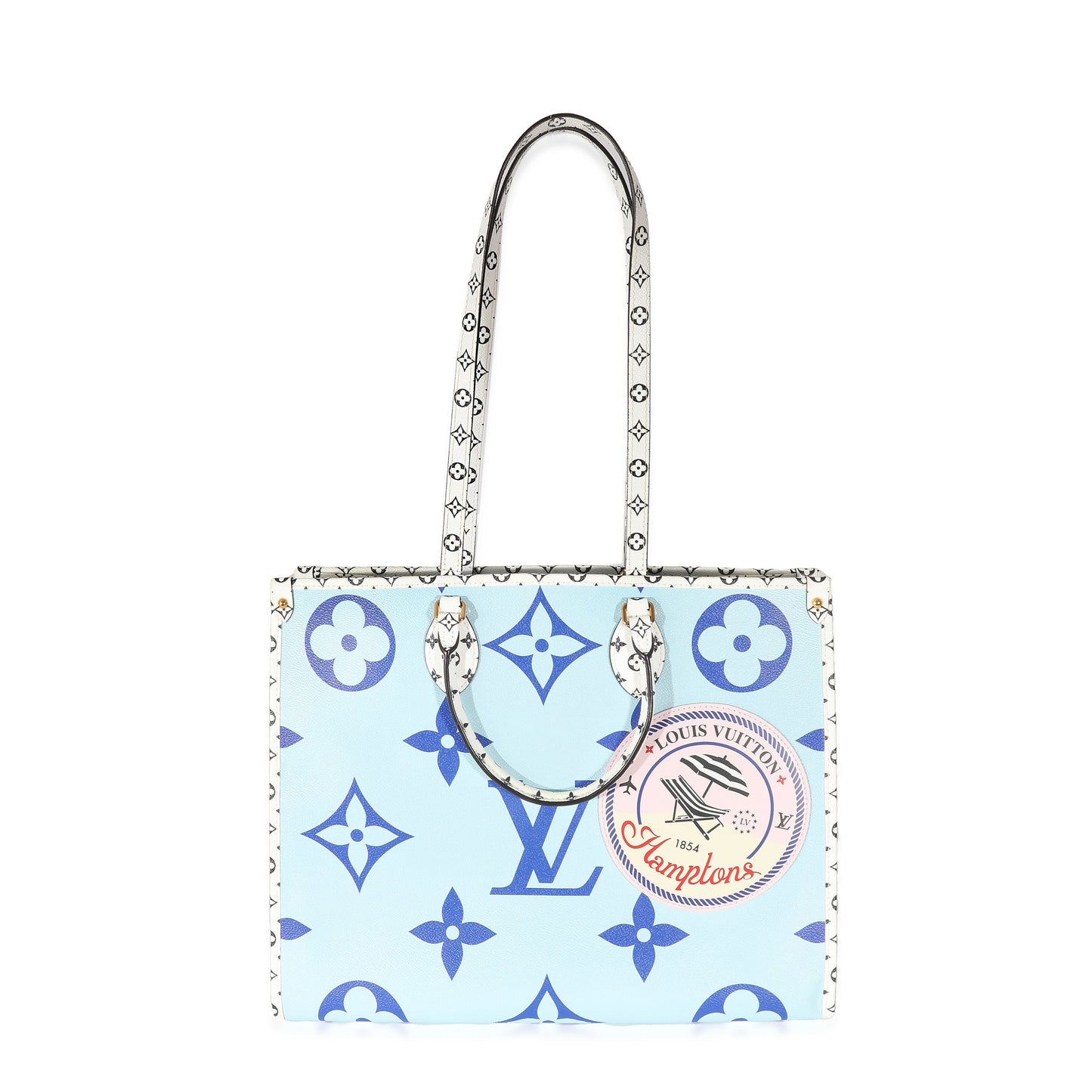 Louis Vuitton Blue Monogram Giant Canvas Hamptons Onthego GM