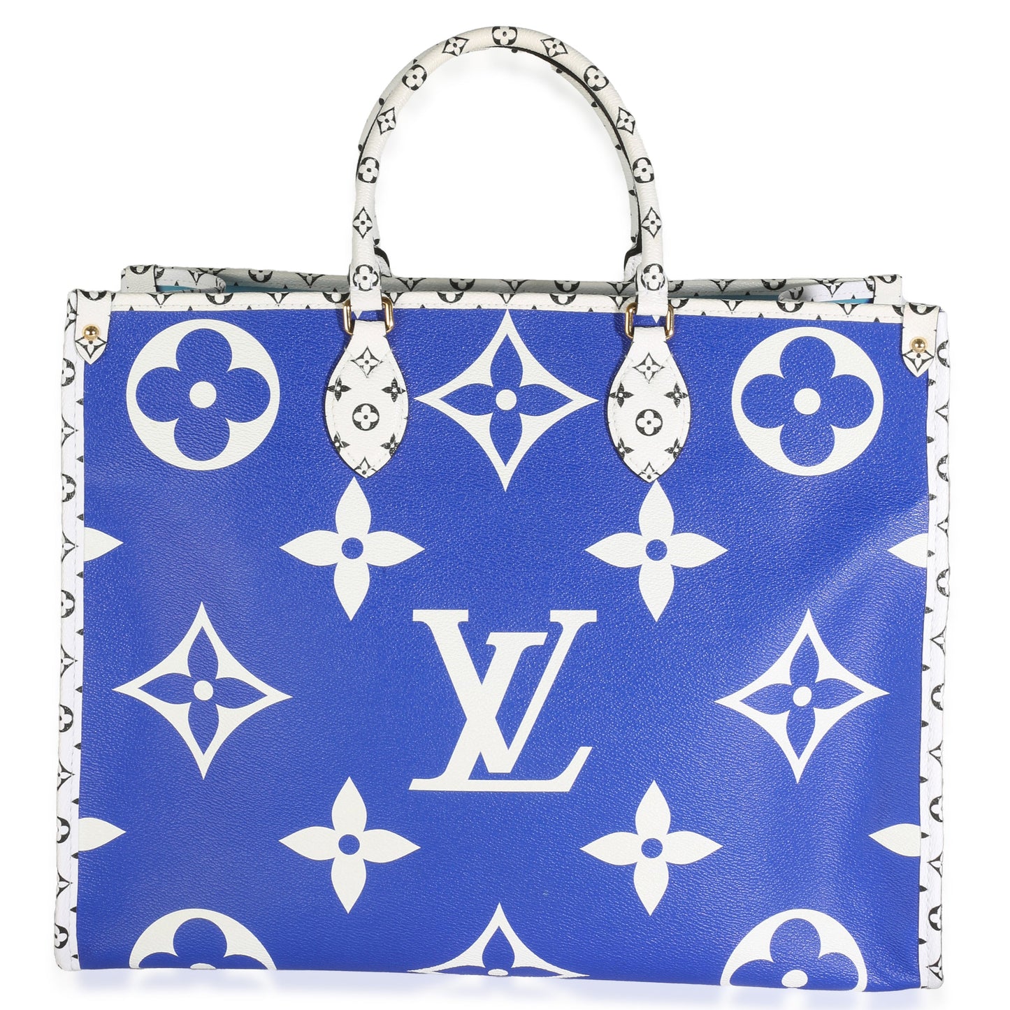 Louis Vuitton Blue Monogram Giant Canvas Hamptons Onthego GM