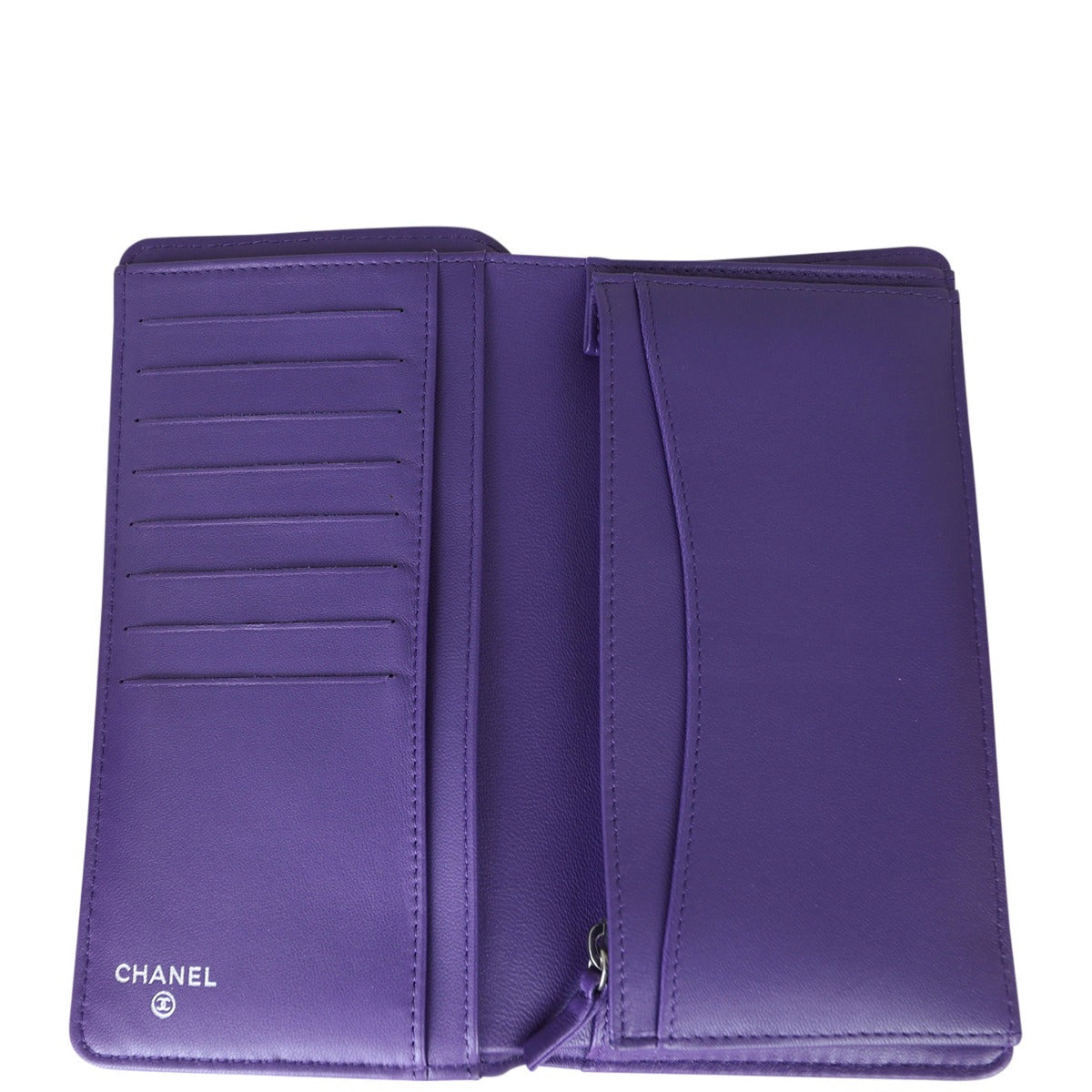 Chanel Classic CC Yen Wallet | Purple