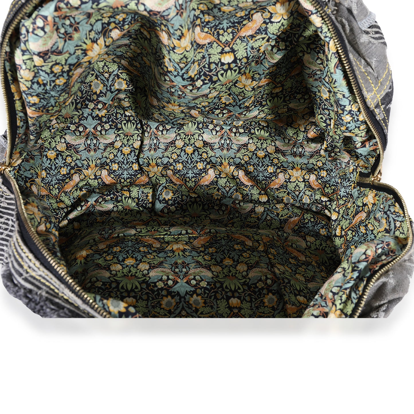 Louis Vuitton Louis Vuitton Gray Monogram Denim Patchwork Bowly Bag