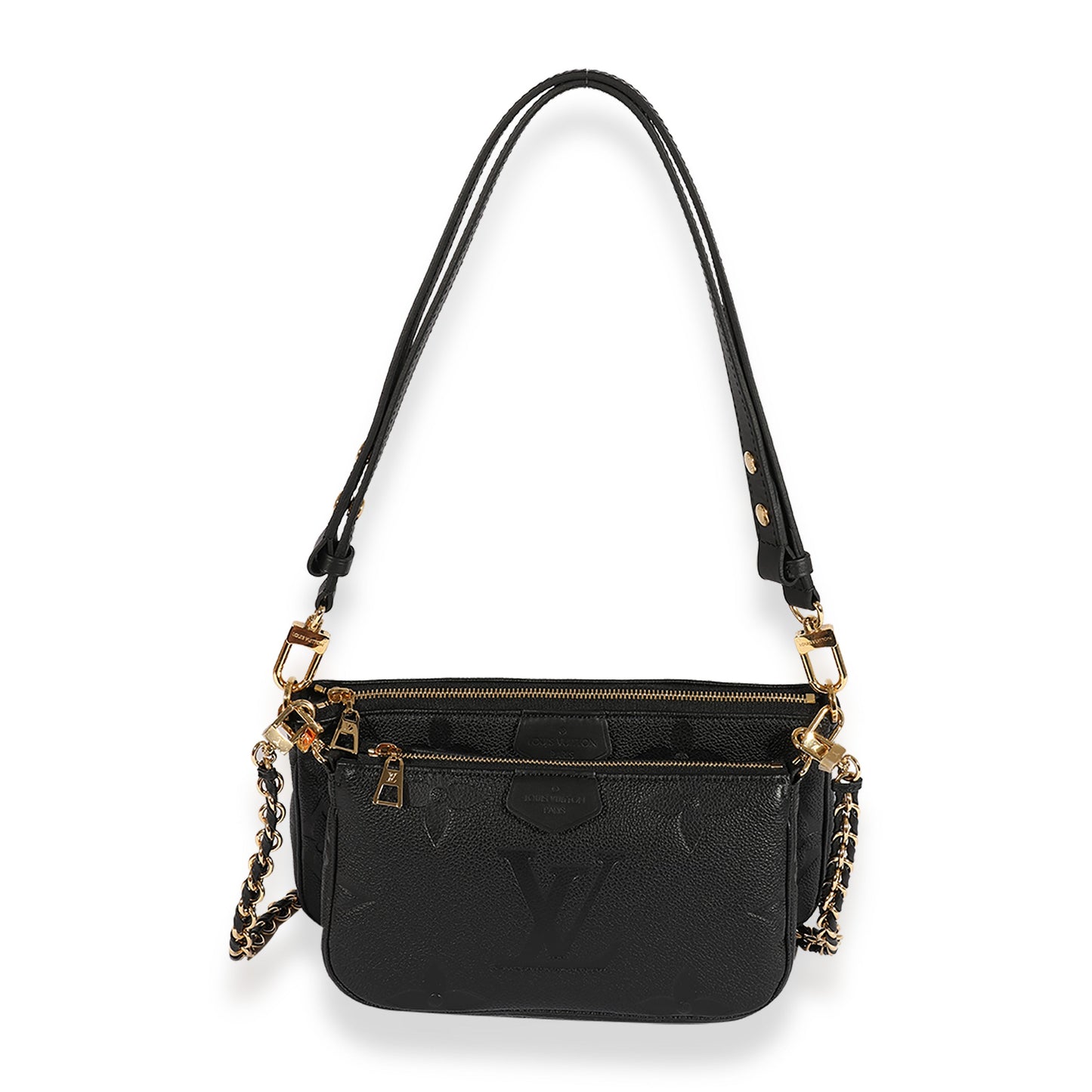 Louis Vuitton Louis Vuitton Black Monogram Empreinte Multi-Pochette Accessoires