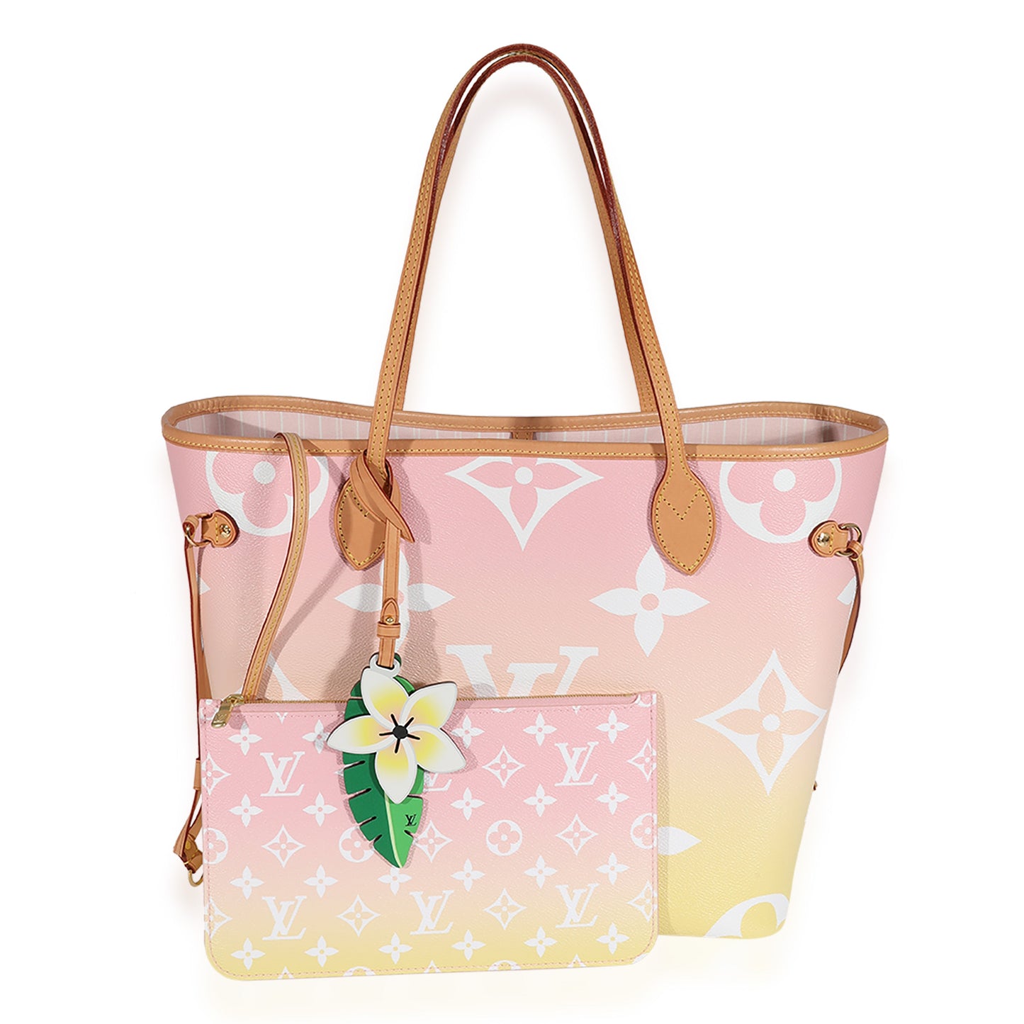 Louis Vuitton Louis Vuitton Pink & Yellow Monogram Giant By The Pool Neverfull MM
