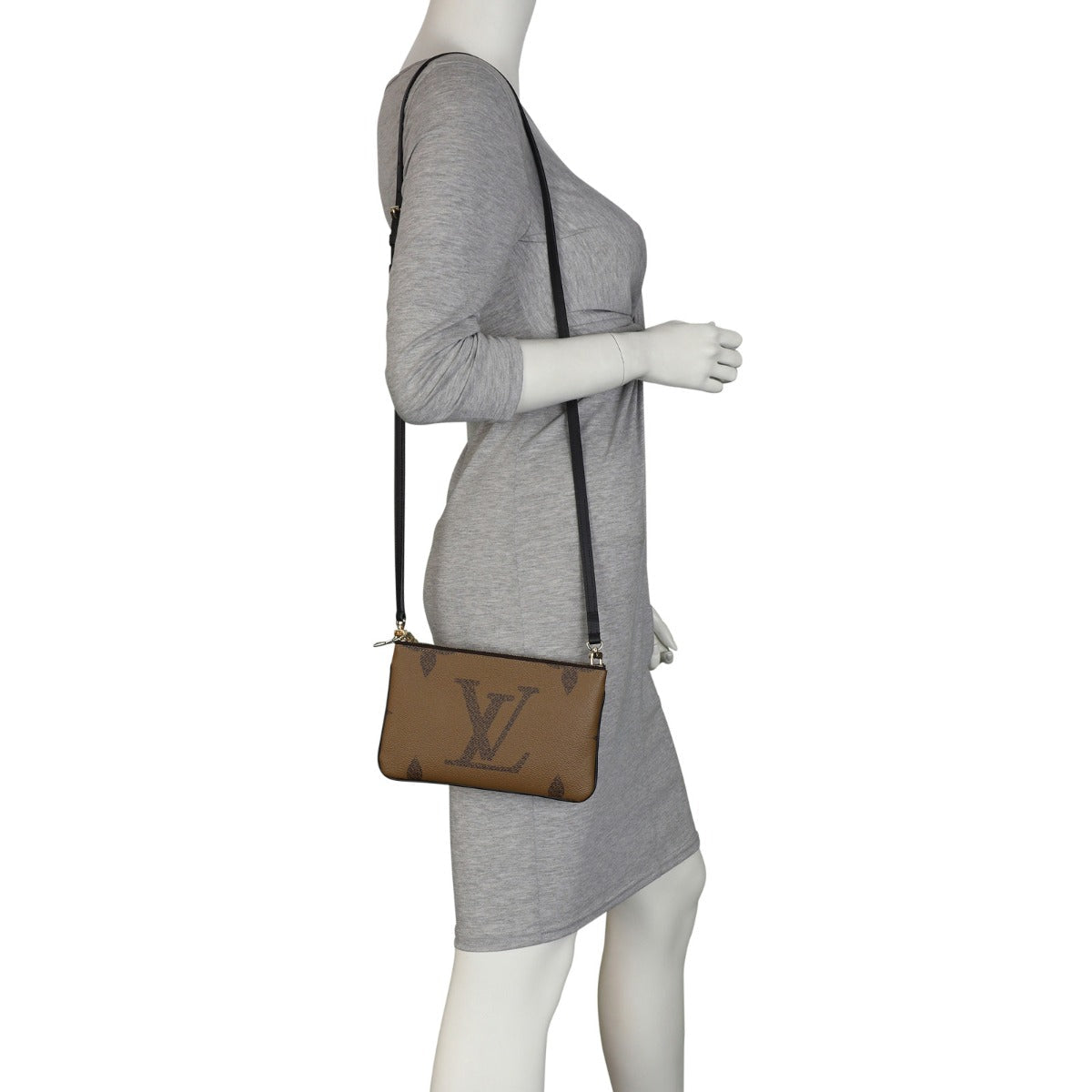 Louis Vuitton Pochette Double Zip Monogram Giant Reverse