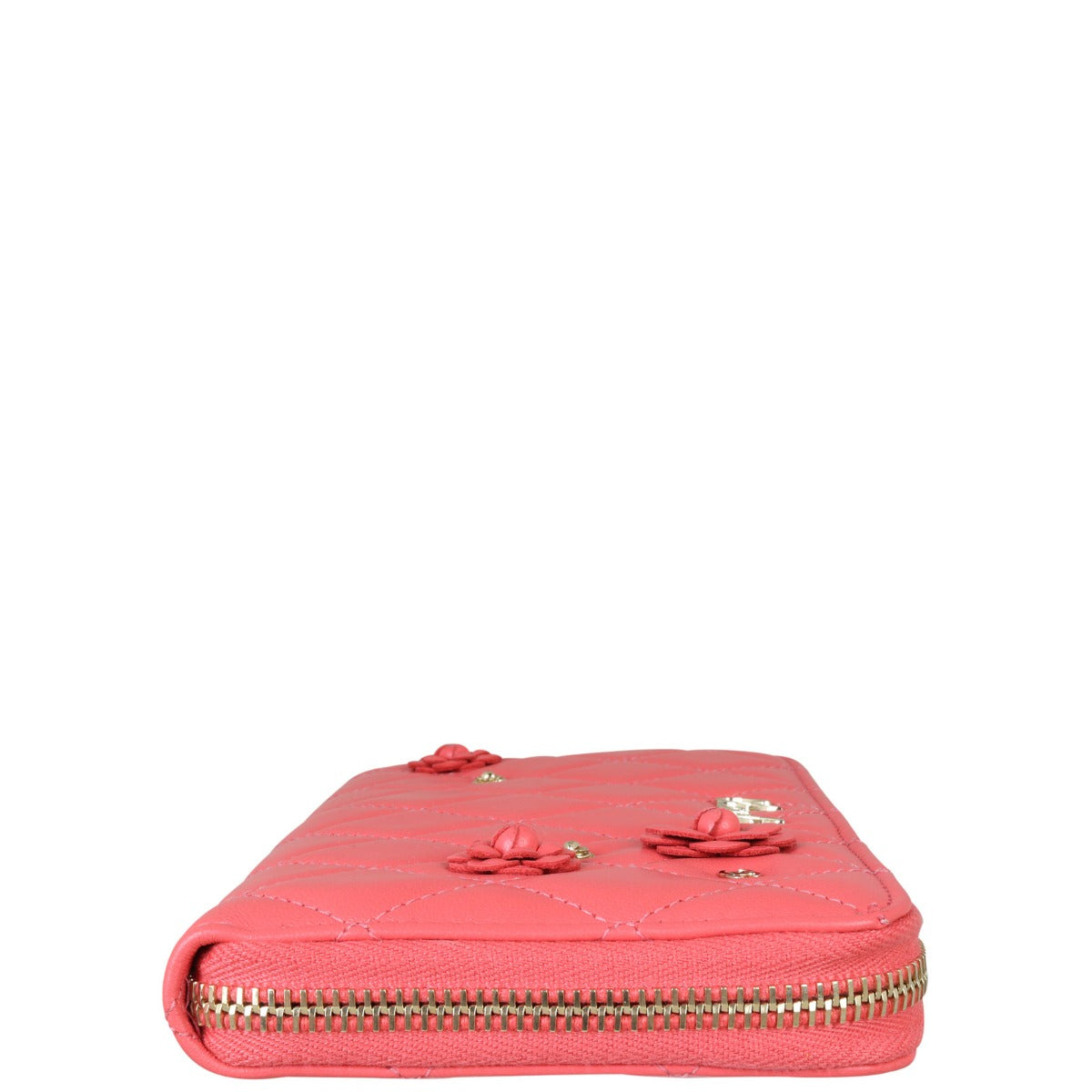 Chanel Camellia Zip Around Wallet | Pink