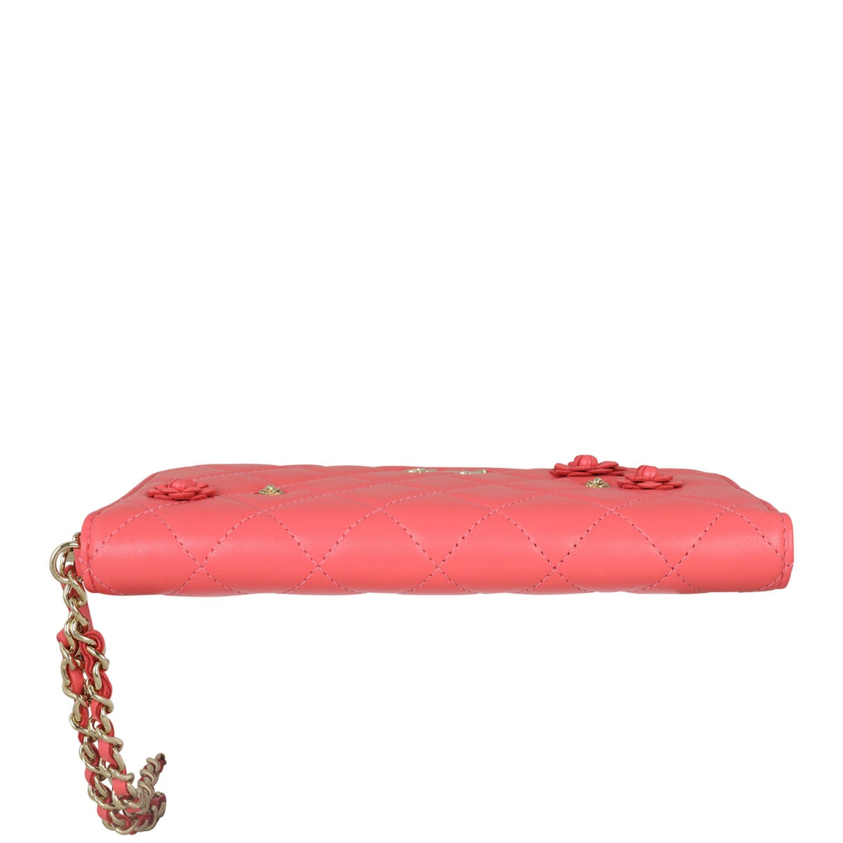 Chanel Camellia Zip Around Wallet | Pink