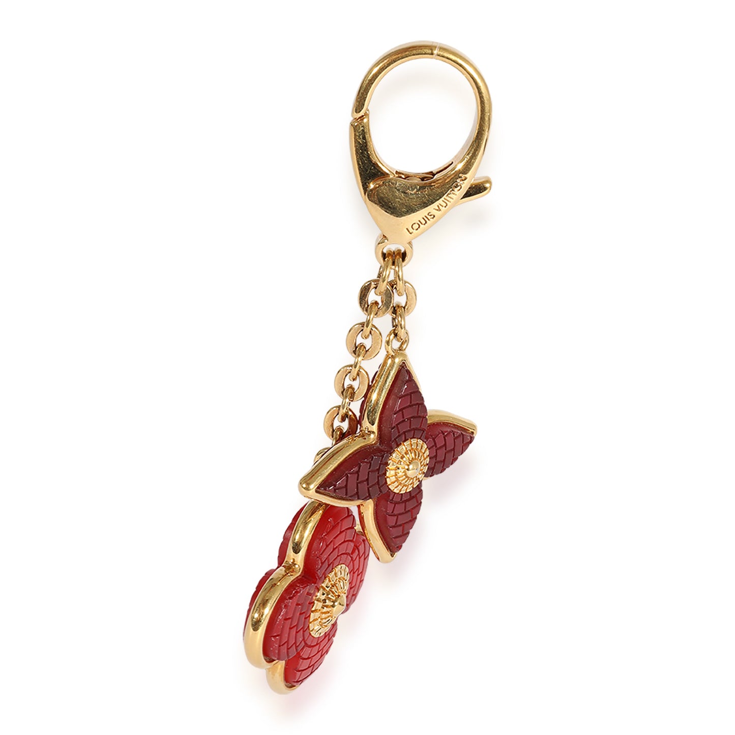 Louis Vuitton Louis Vuitton Gold-Tone & Red Resin Bijoux Bag Charm
