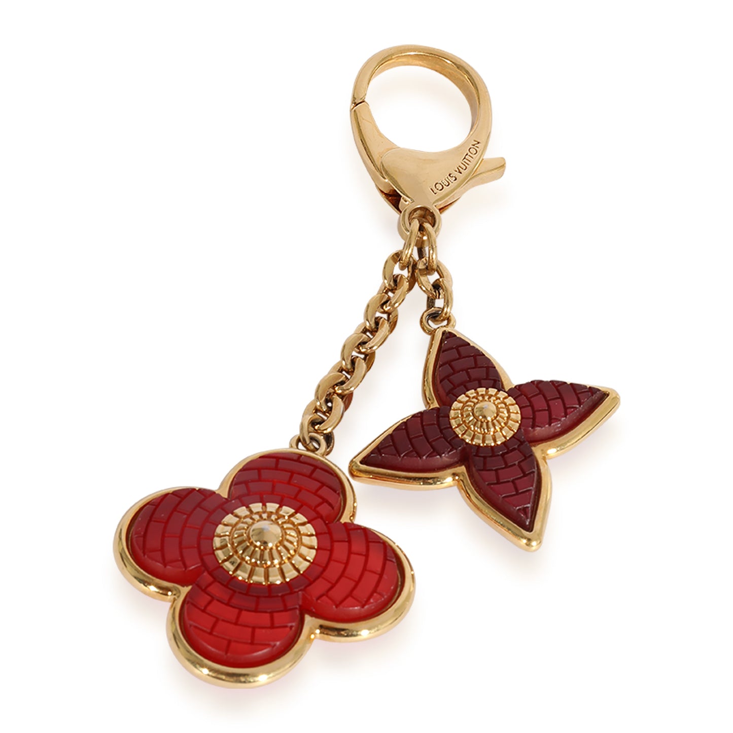 Louis Vuitton Louis Vuitton Gold-Tone & Red Resin Bijoux Bag Charm