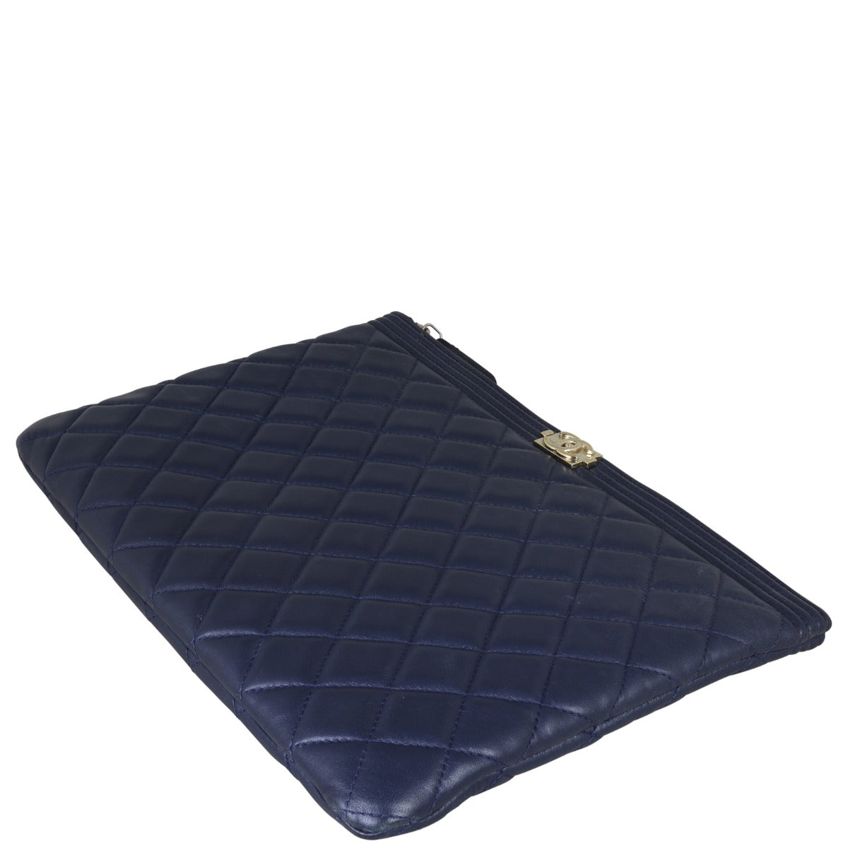Chanel Boy O-Case | Navy Blue