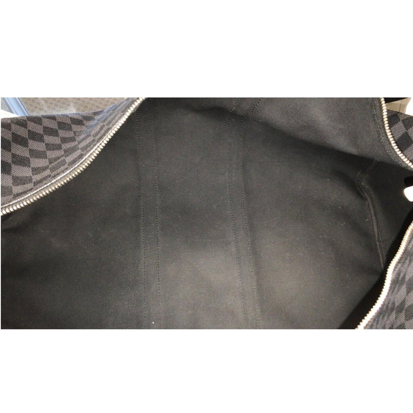 LOUIS VUITTON Keepall 55 Damier Graphite Bandouliere Travel Bag