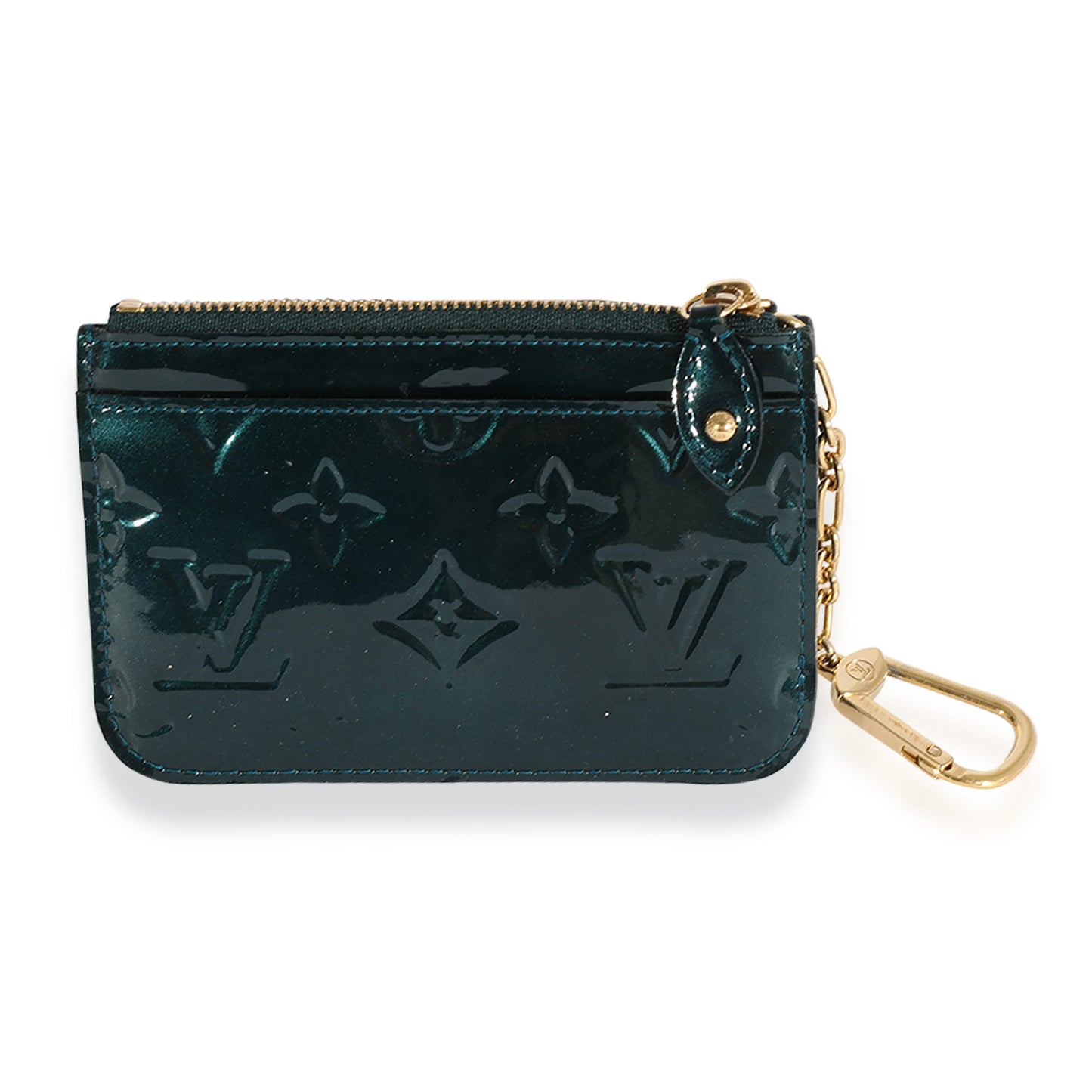 Louis Vuitton Louis Vuitton Bleu Nuit Monogram Vernis Key Pouch