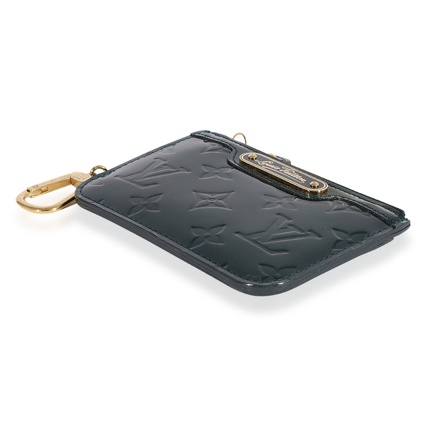 Louis Vuitton Louis Vuitton Bleu Nuit Monogram Vernis Key Pouch