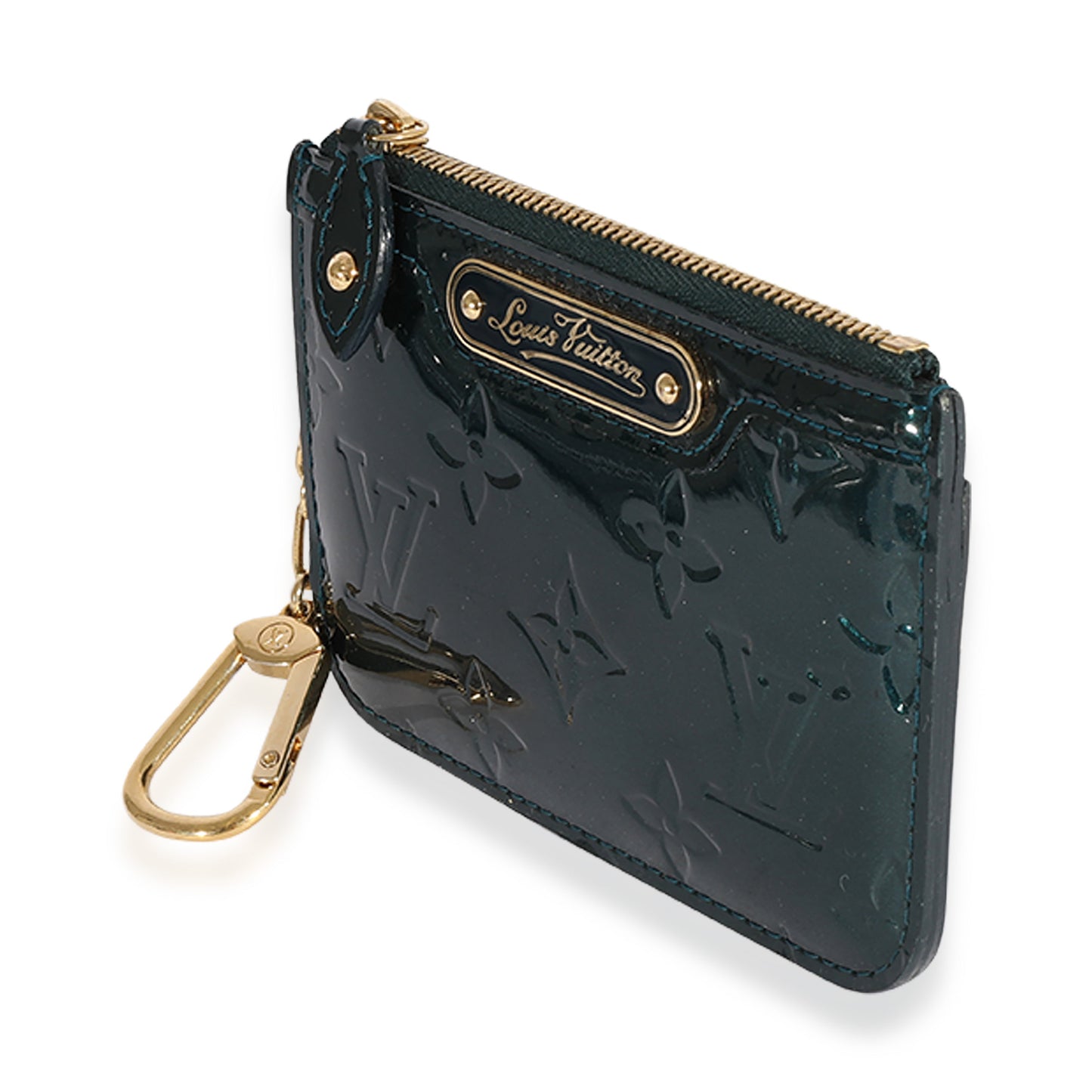 Louis Vuitton Louis Vuitton Bleu Nuit Monogram Vernis Key Pouch