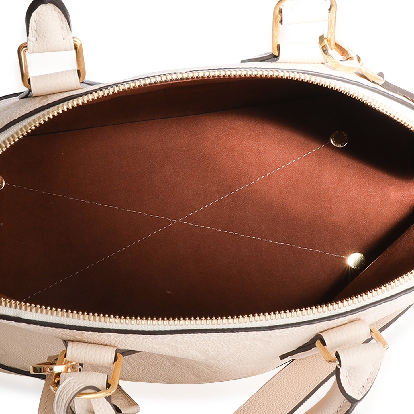 Louis Vuitton Louis Vuitton Creme Monogram Empreinte Neo Alma PM