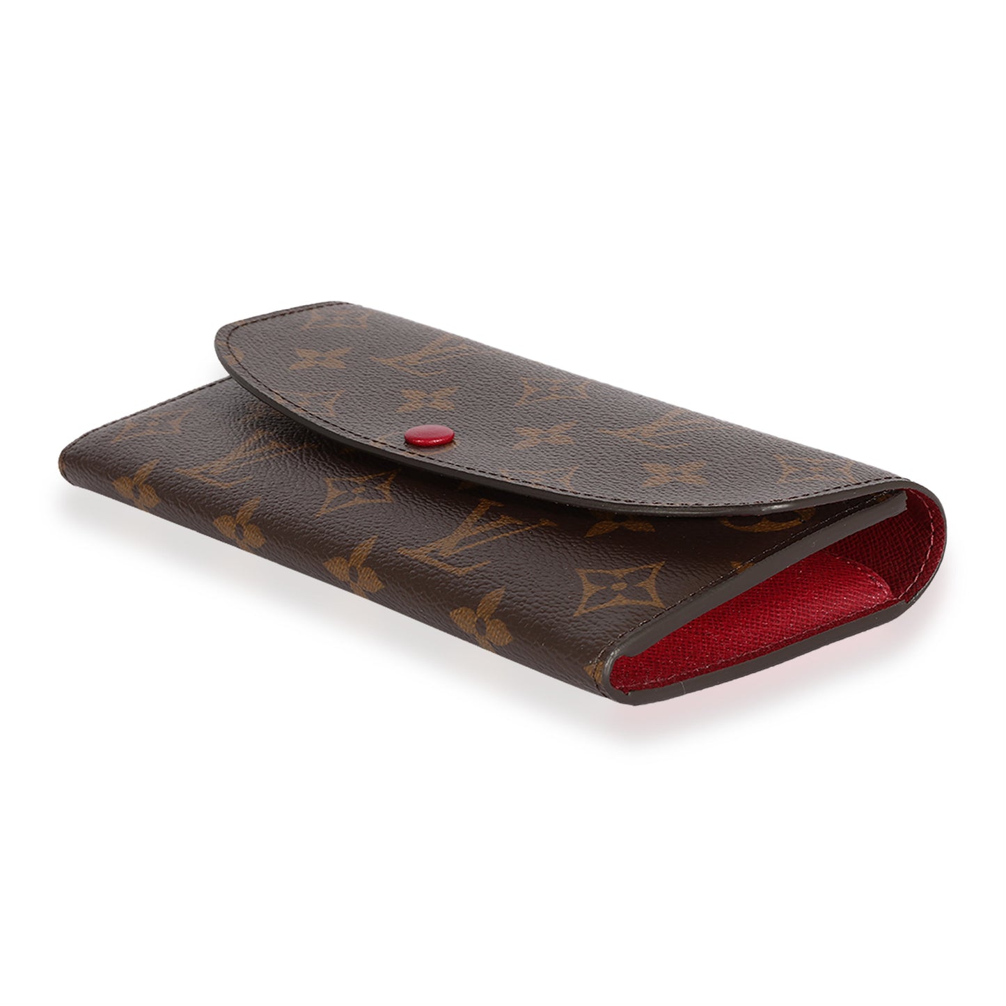 Louis Vuitton Louis Vuitton Monogram Canvas & Fuchsia Emilie Wallet