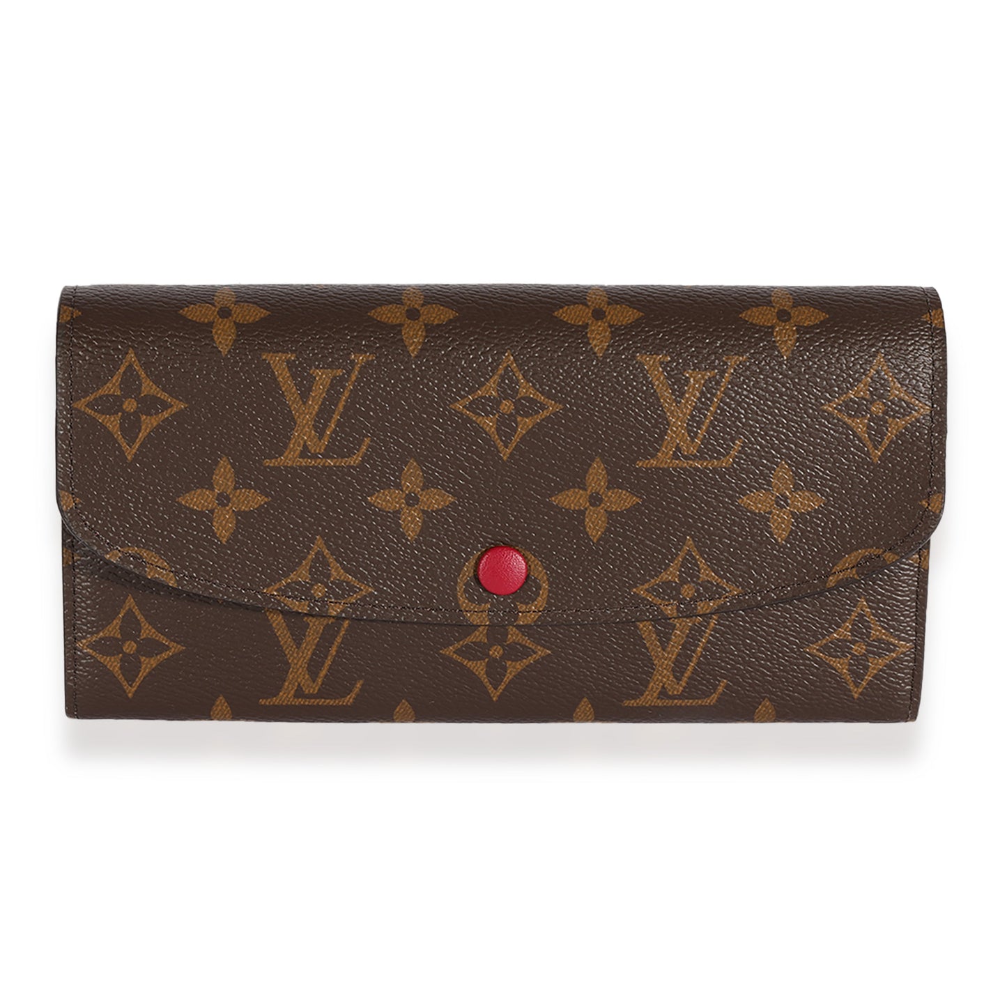 Louis Vuitton Louis Vuitton Monogram Canvas & Fuchsia Emilie Wallet