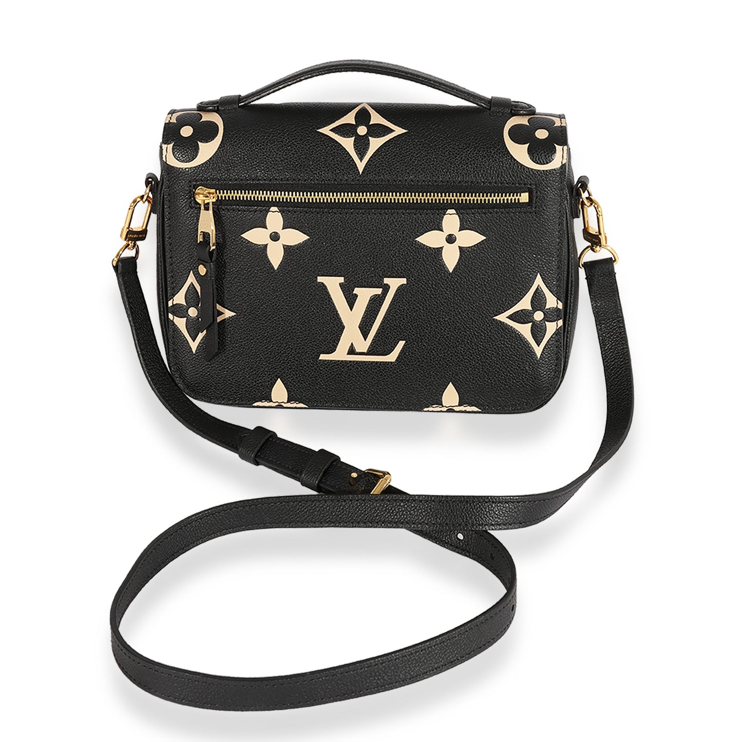 Louis Vuitton Louis Vuitton Black & Beige Monogram Empreinte Giant Pochette Métis