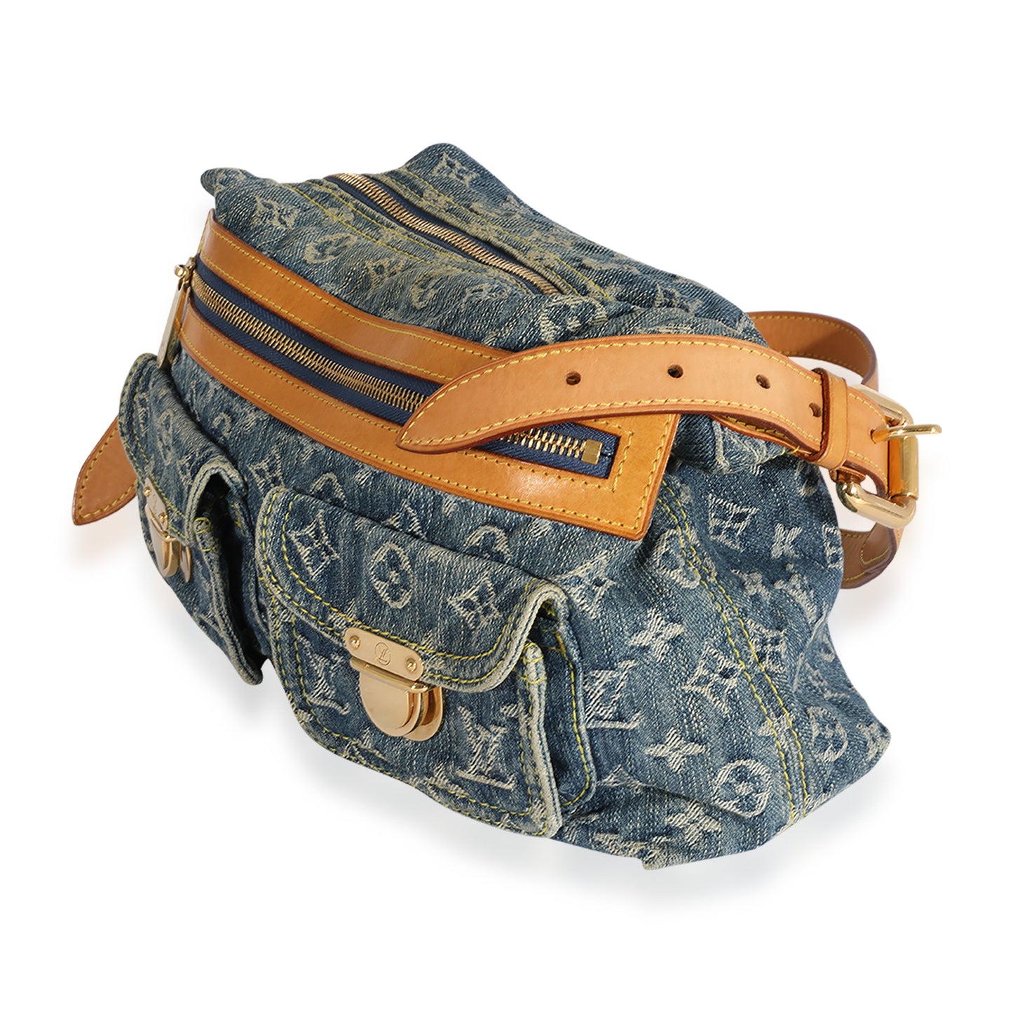 Louis Vuitton Louis Vuitton Blue Monogram Denim Baggy PM