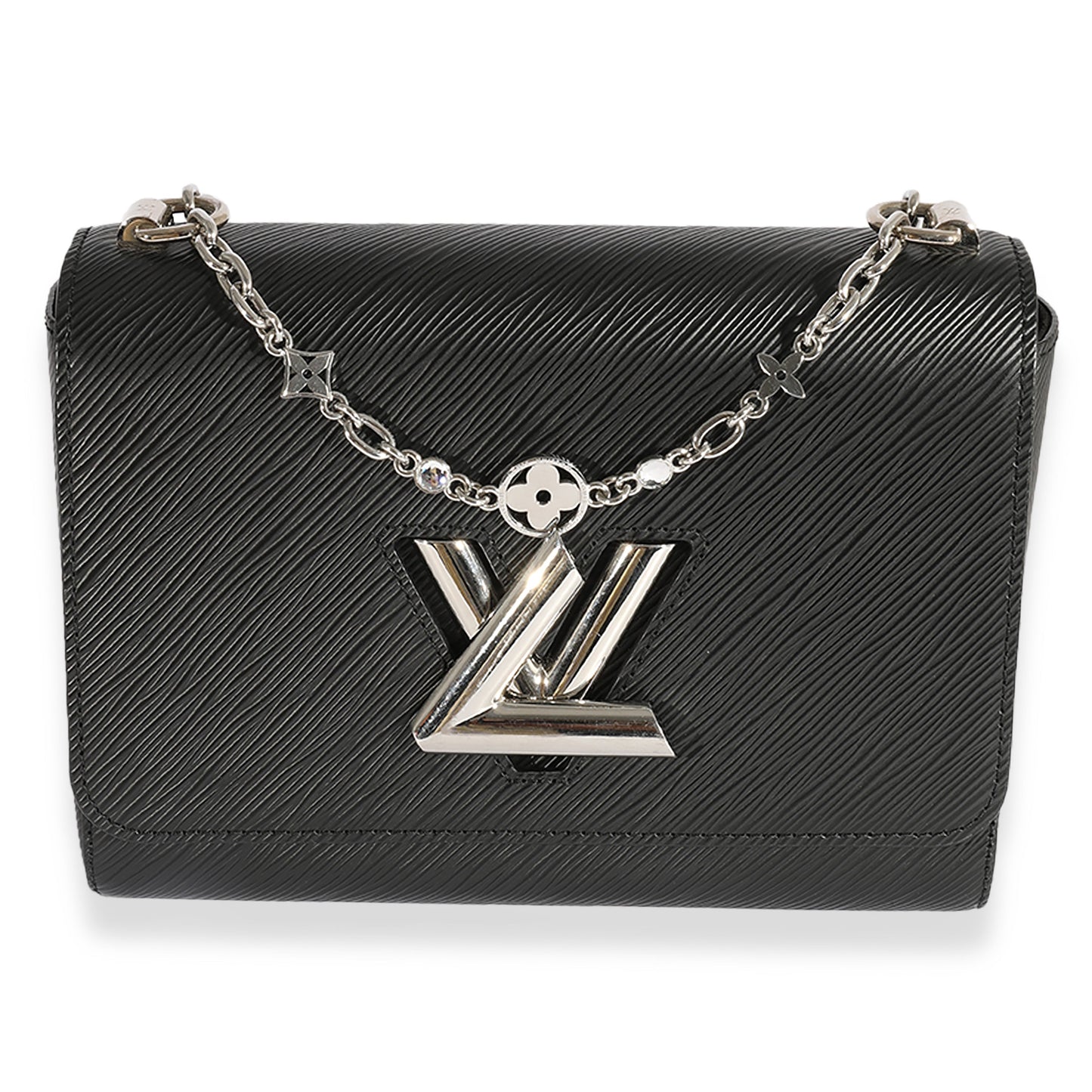 Louis Vuitton Louis Vuitton Black Epi Leather Flower Jewels Twist MM
