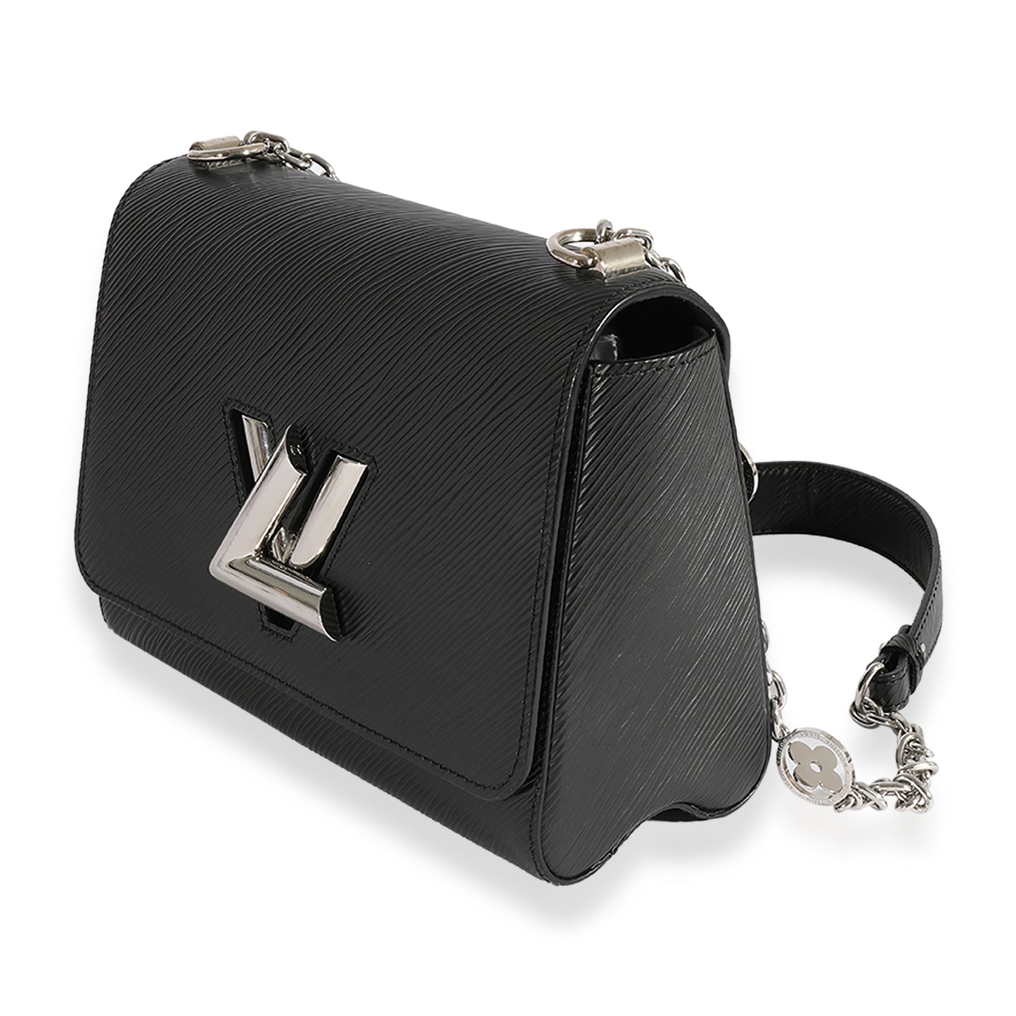 Louis Vuitton Louis Vuitton Black Epi Leather Flower Jewels Twist MM
