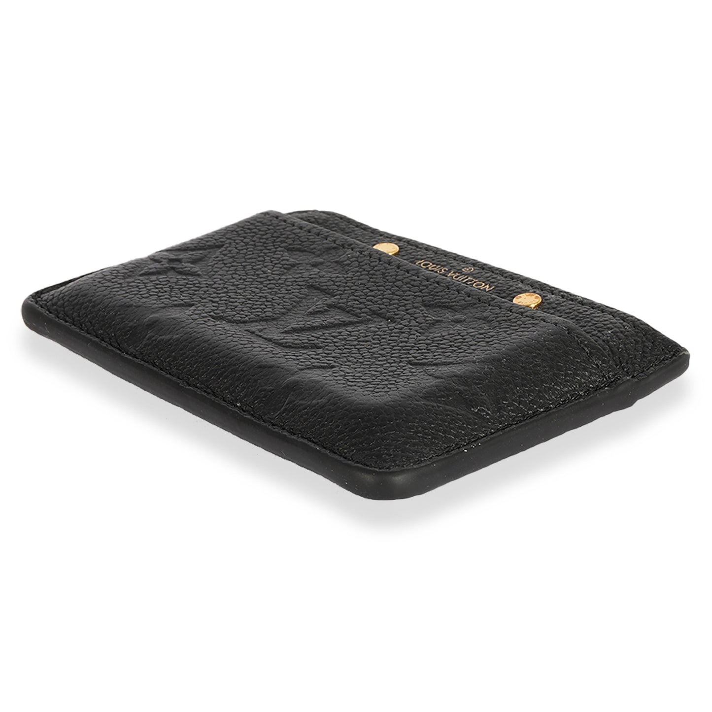 Louis Vuitton Louis Vuitton Black Monogram Empreinte Leather Card Holder