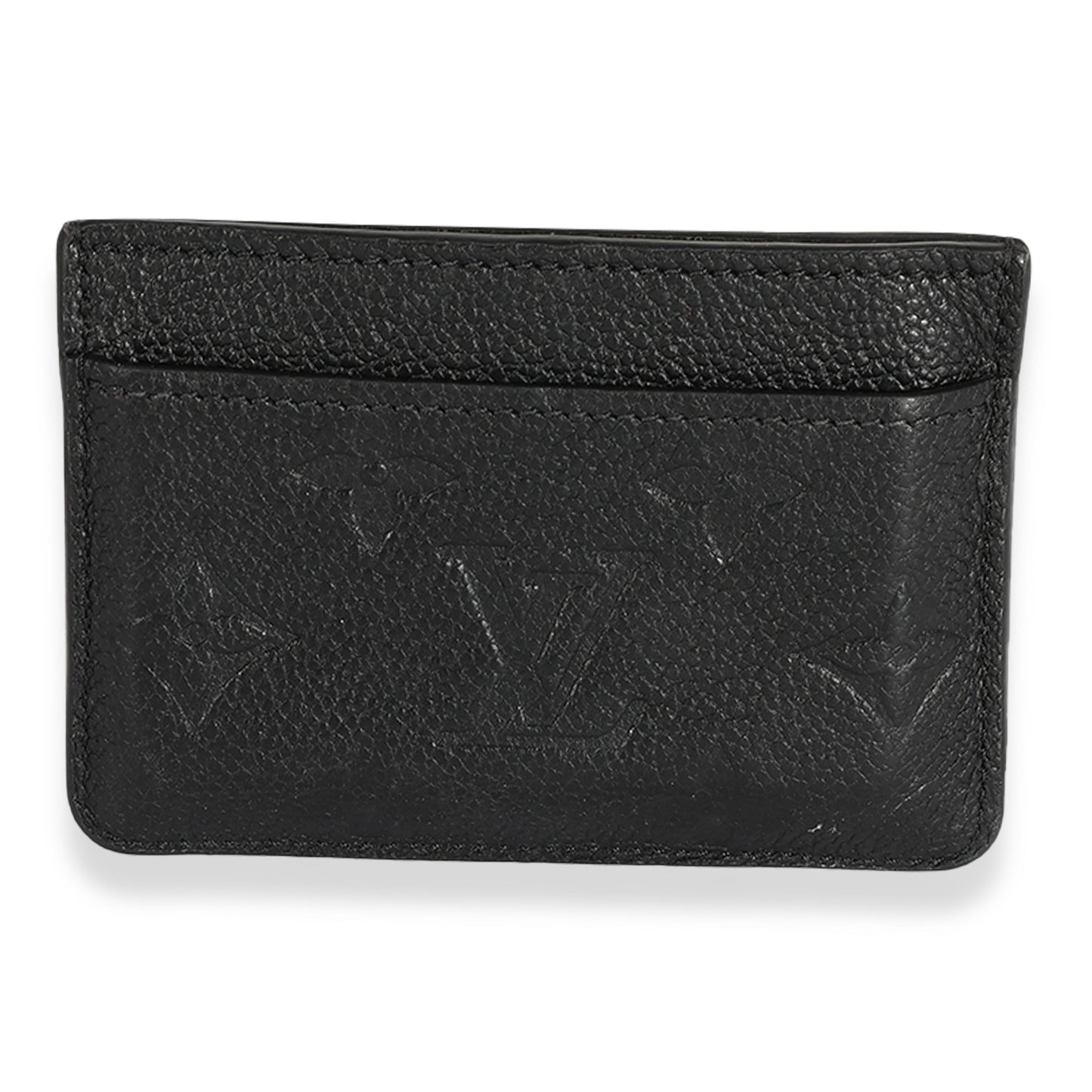 Louis Vuitton Louis Vuitton Black Monogram Empreinte Leather Card Holder