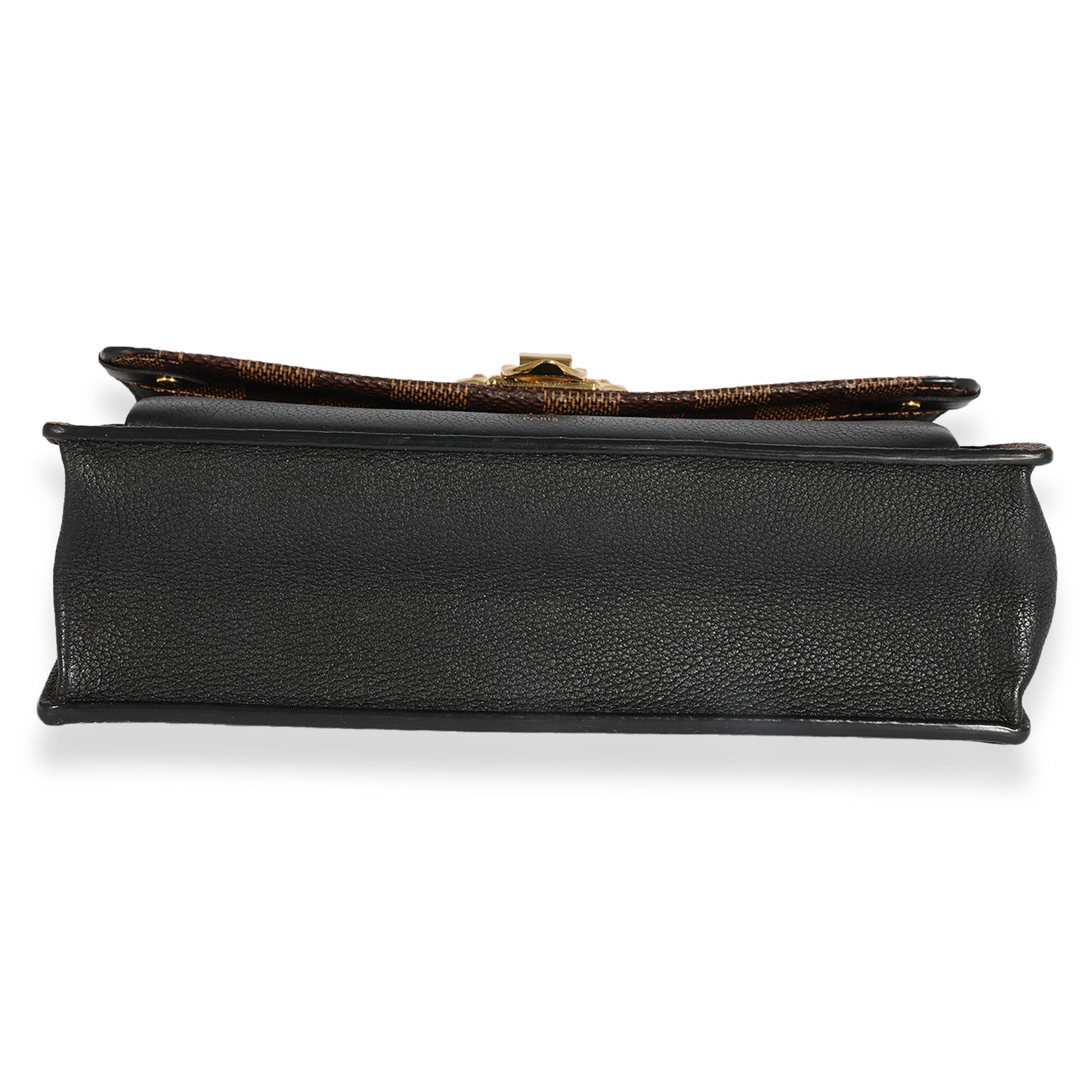 Louis Vuitton Louis Vuitton Damier Ebene Canvas & Black Cowhide Vavin Chain Wallet
