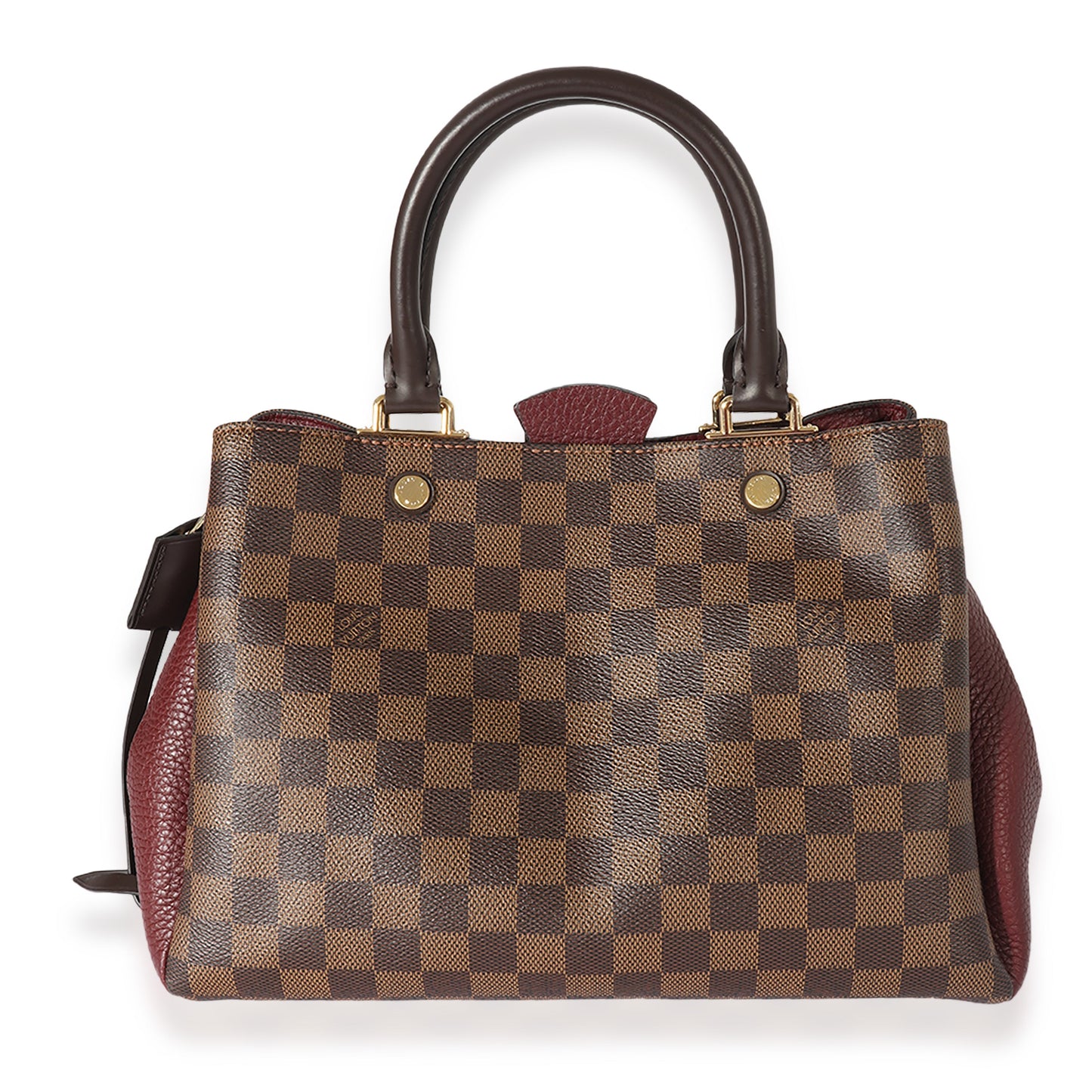 Louis Vuitton Louis Vuitton Damier Ebene Canvas & Bordeaux Leather Brittany