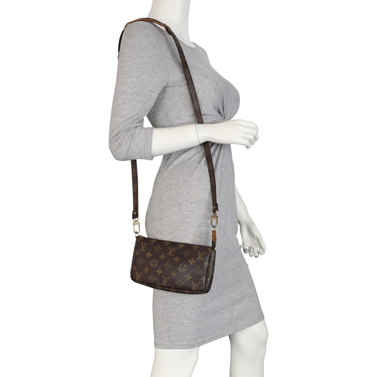 Louis Vuitton Pochette Accessories with Long Shoulder Strap
