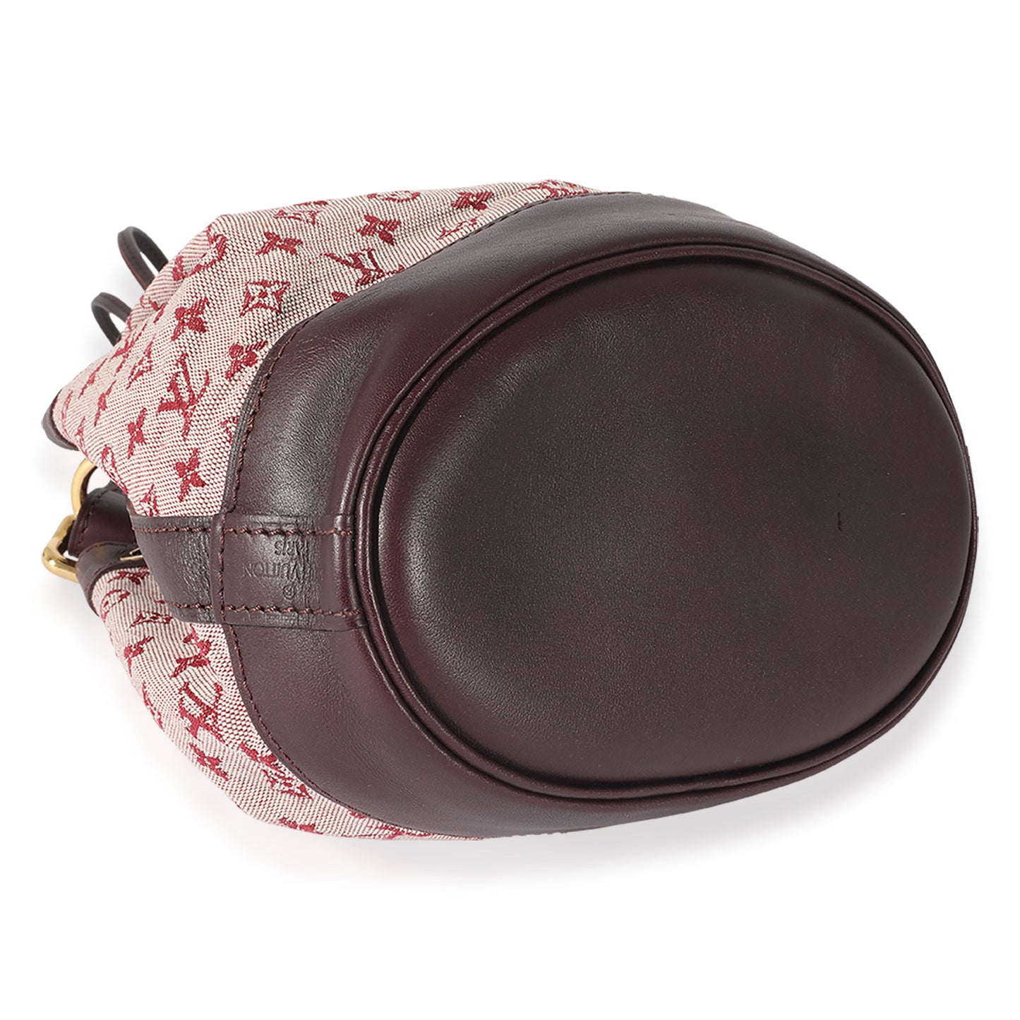Louis Vuitton Louis Vuitton Burgundy Monogram Canvas Mini Lin Noelie Bucket Bag