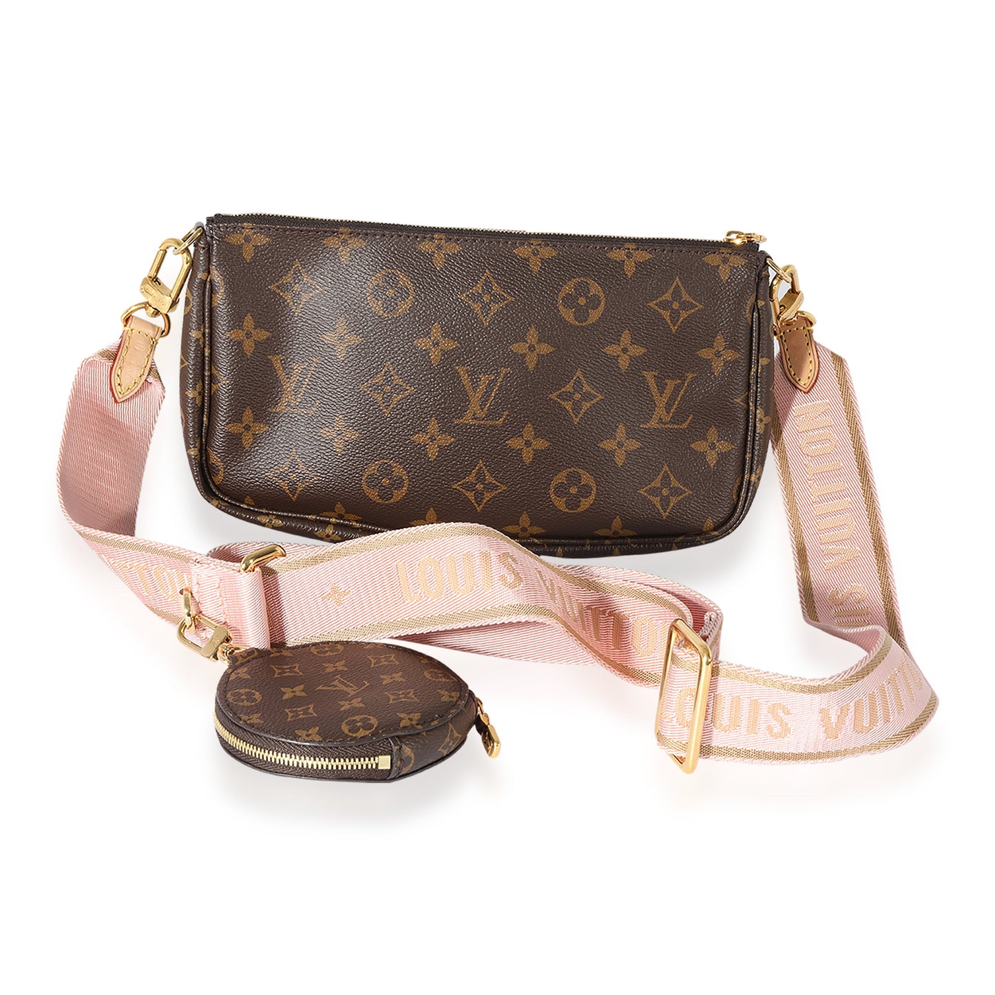 Louis Vuitton Louis Vuitton Monogram Canvas & Rose Clair Multi-Pochette Accessoires