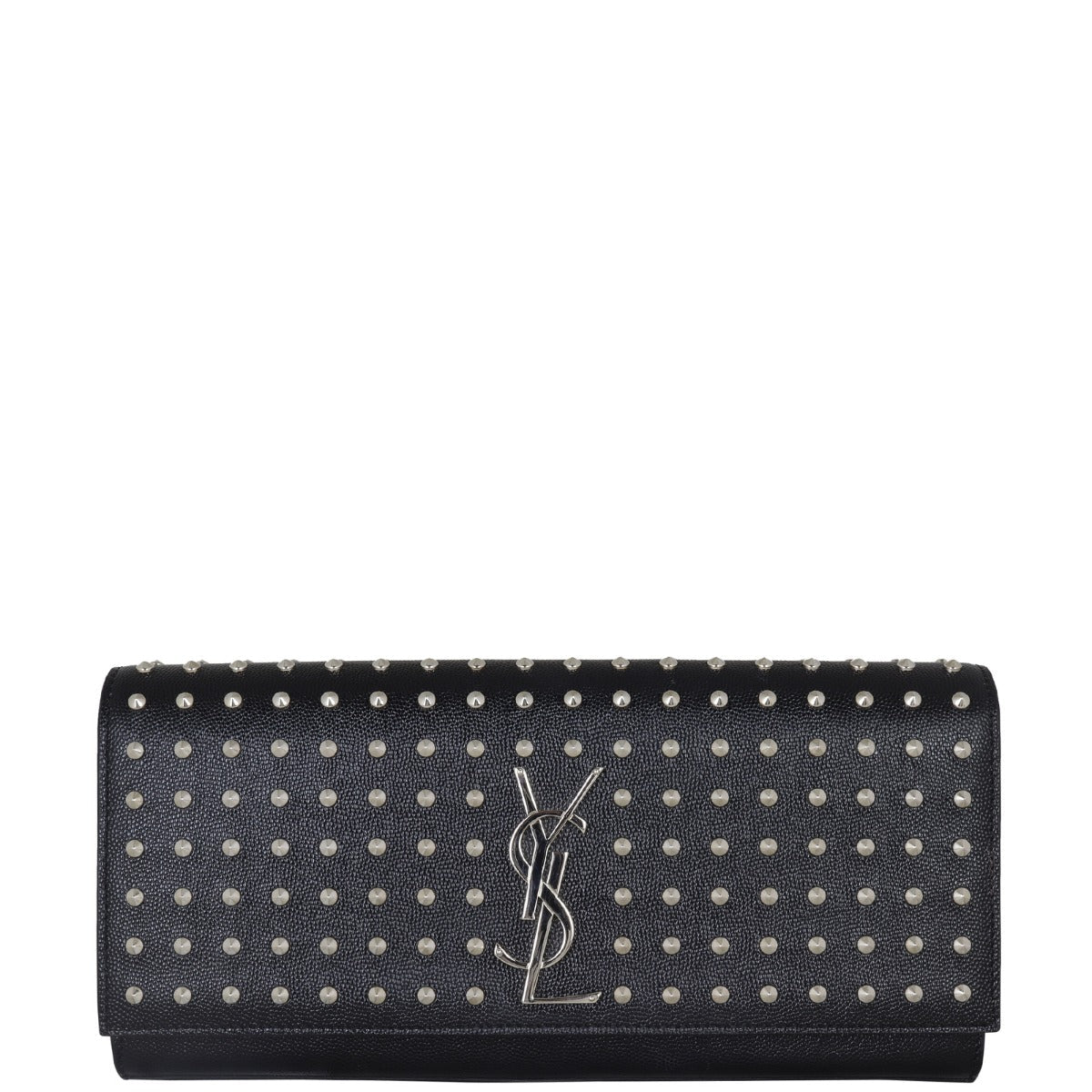 Saint Laurent Monogram Kate Studded Clutch