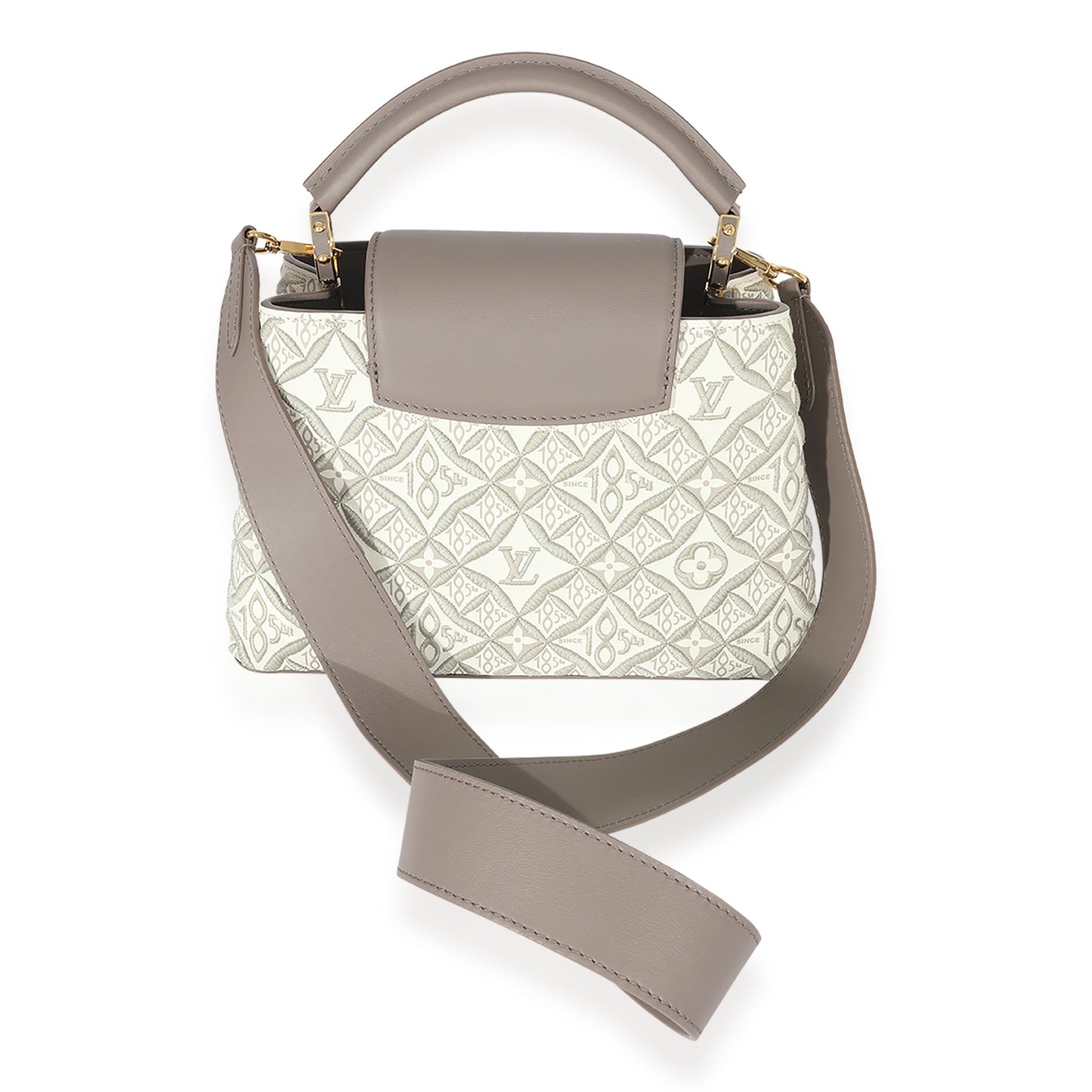 Louis Vuitton Louis Vuitton Taupe Leather Since 1854 Capucines BB