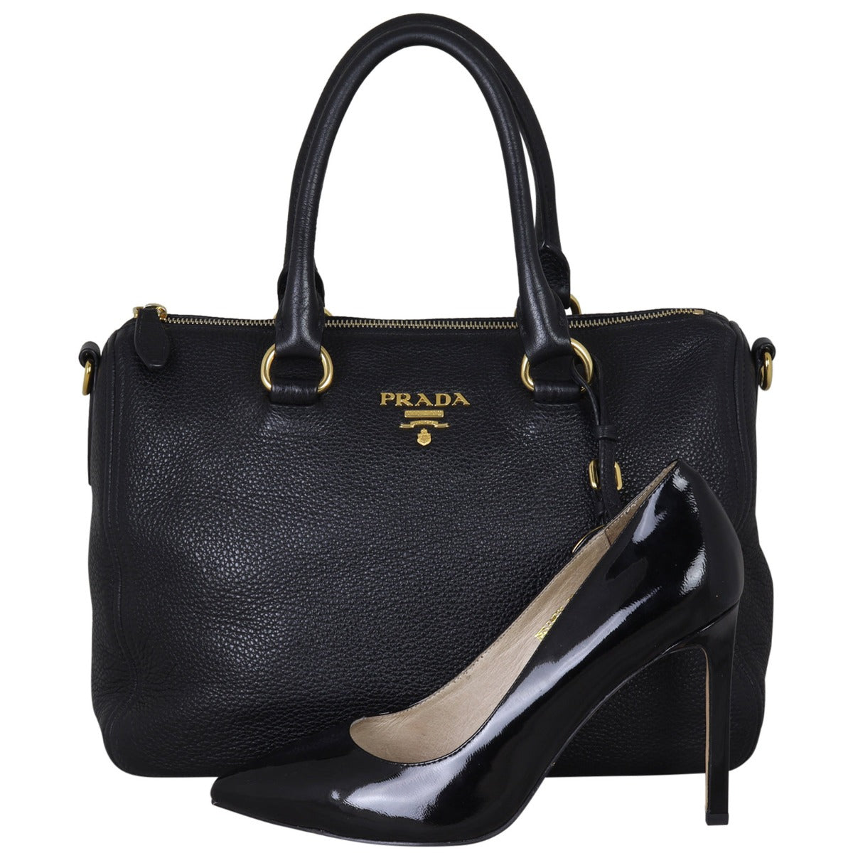 Prada Vitello Daino Satchel Bag