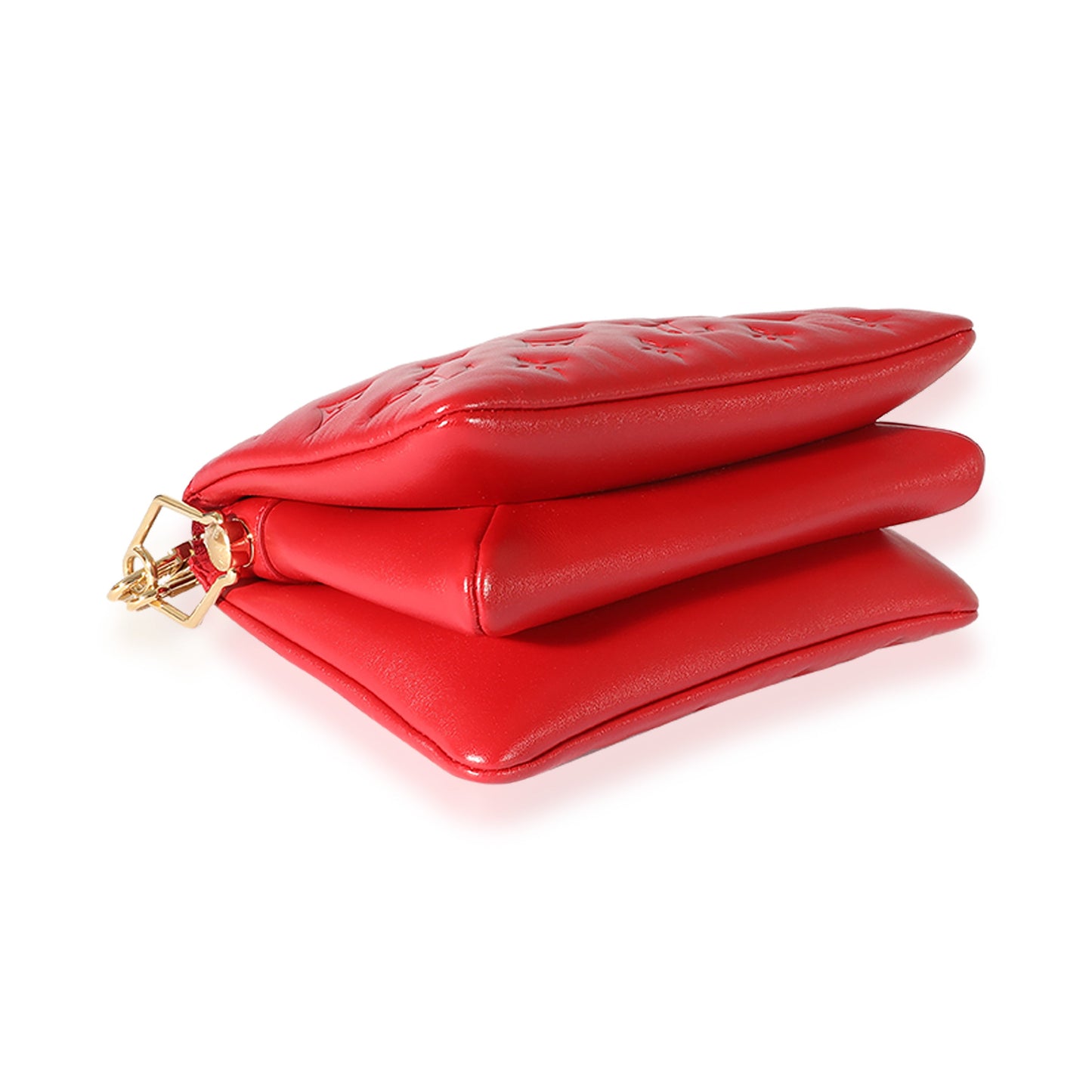 Louis Vuitton Louis Vuitton Red Lambskin Coussin BB H27
