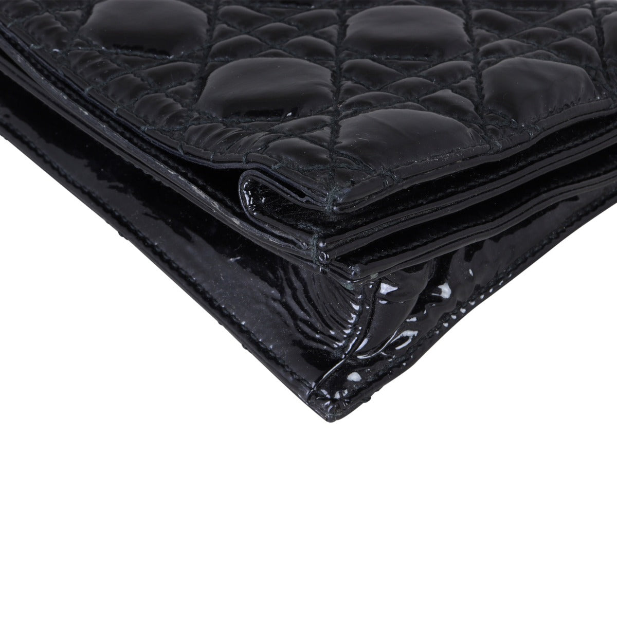 Dior Lady Dior Patent Cannage Clutch