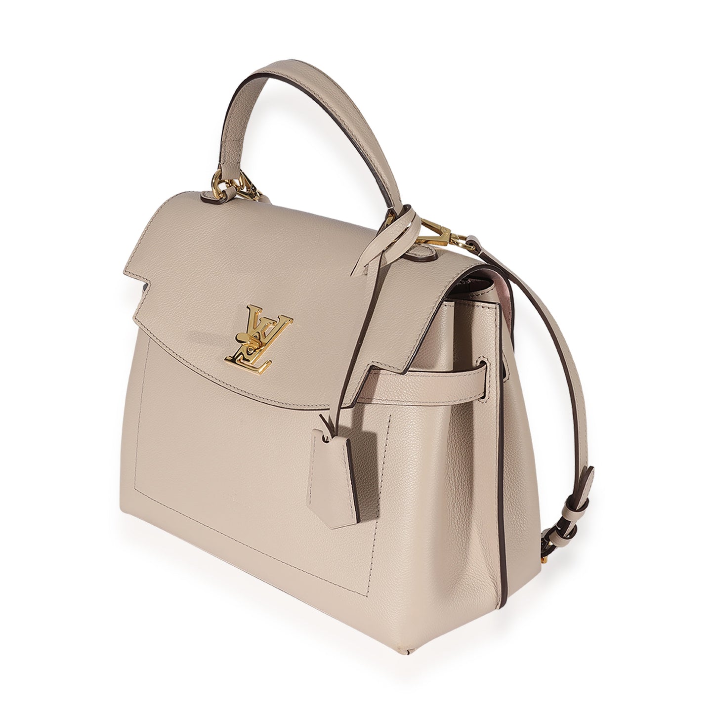 Louis Vuitton Louis Vuitton Greige Soft Calfskin Lockme Ever MM