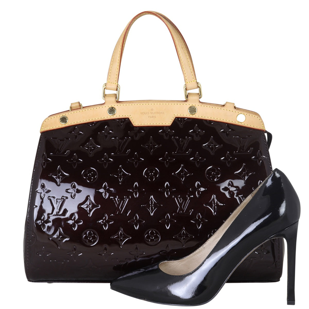 Louis Vuitton Brea MM Monogram Vernis