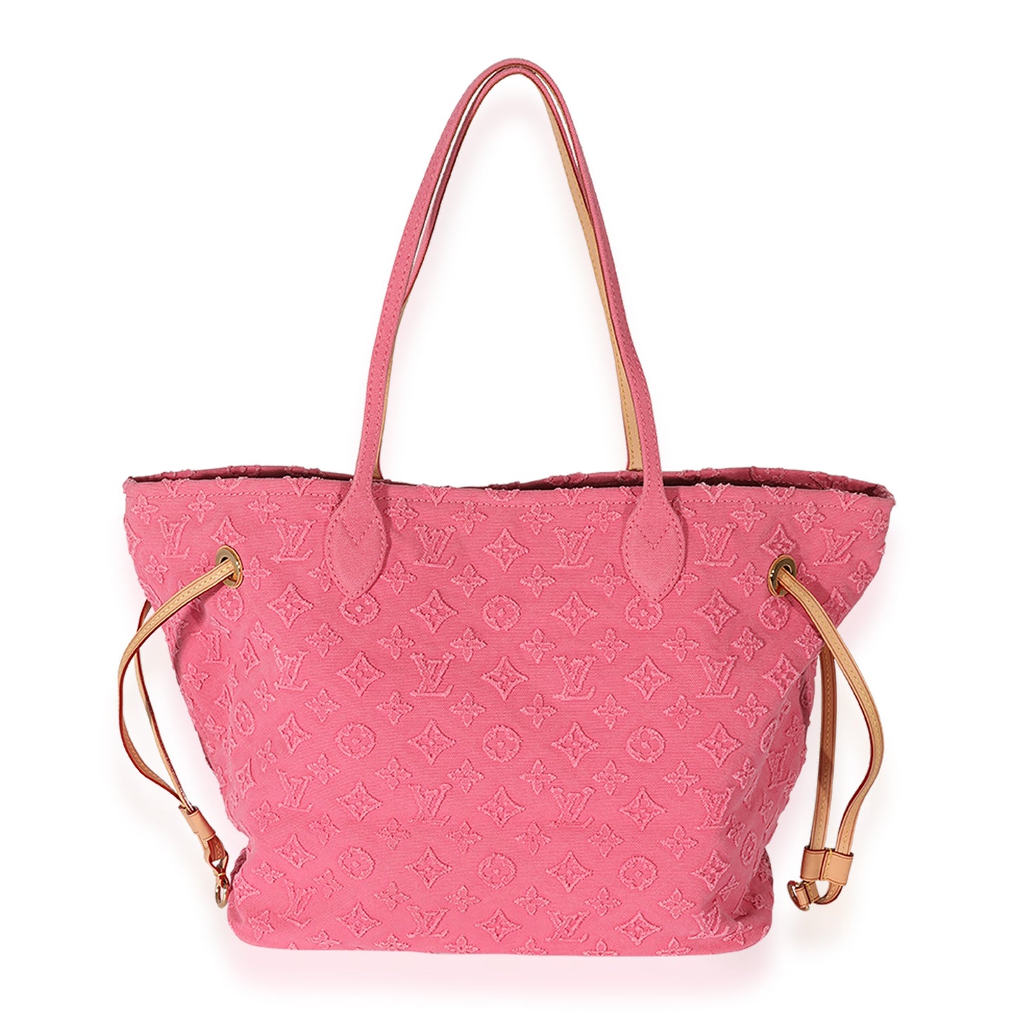 Louis Vuitton Louis Vuitton Monogram Denim Neverfull MM Rose