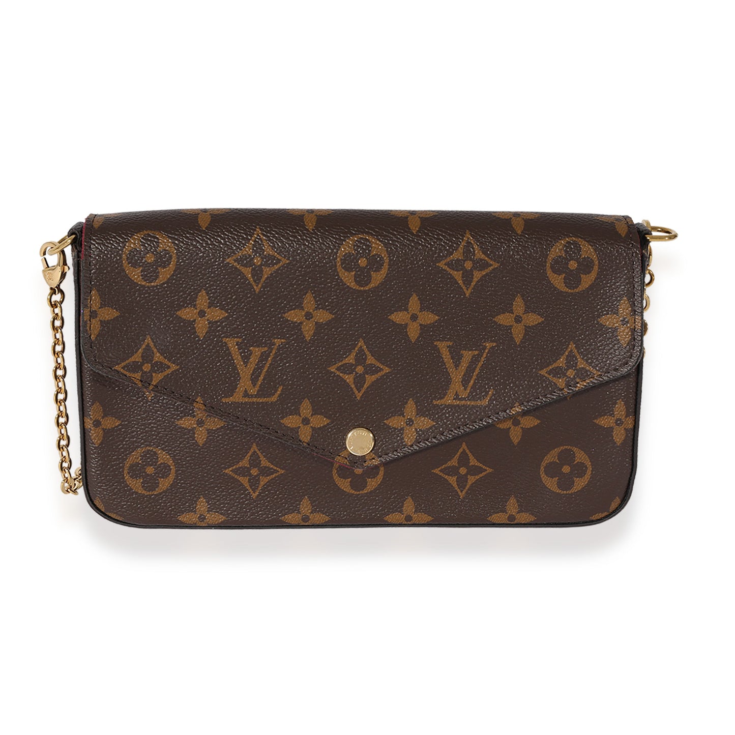 Louis Vuitton Louis Vuitton Fuchsia & Monogram Canvas Félicie Pochette