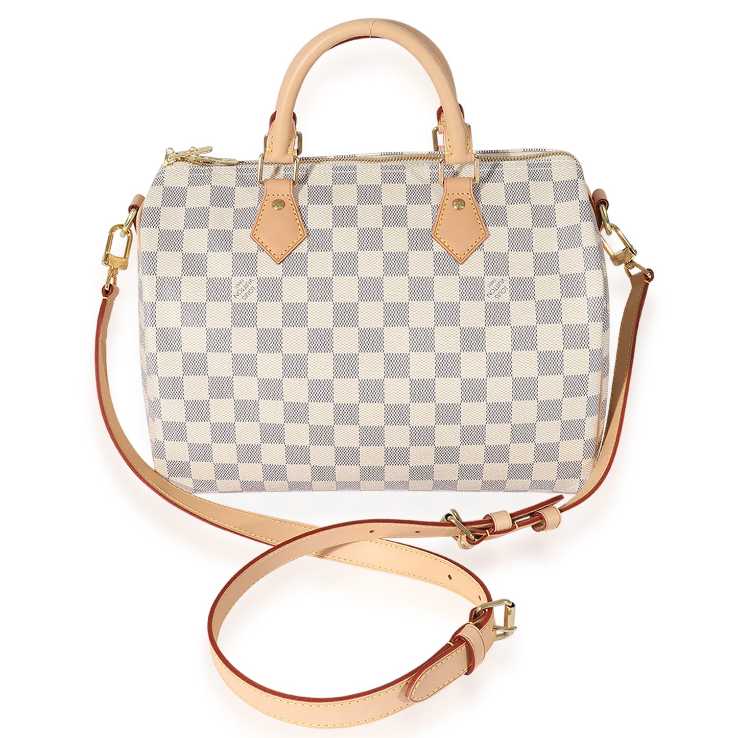 Louis Vuitton Louis Vuitton Canvas Damier Azur Bandouliere Speedy 30