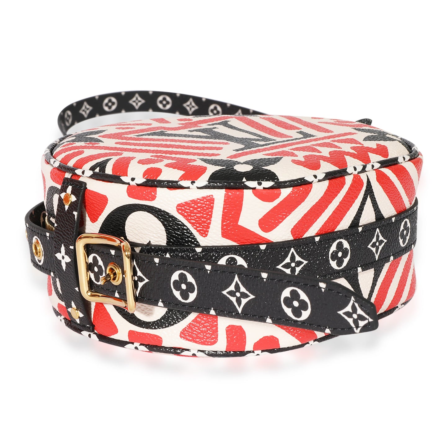 Louis Vuitton Louis Vuitton Cream & Red Giant LV Crafty Boite Chapeau Souple PM