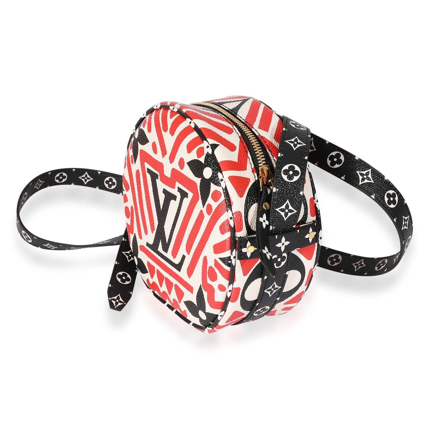 Louis Vuitton Louis Vuitton Cream & Red Giant LV Crafty Boite Chapeau Souple PM