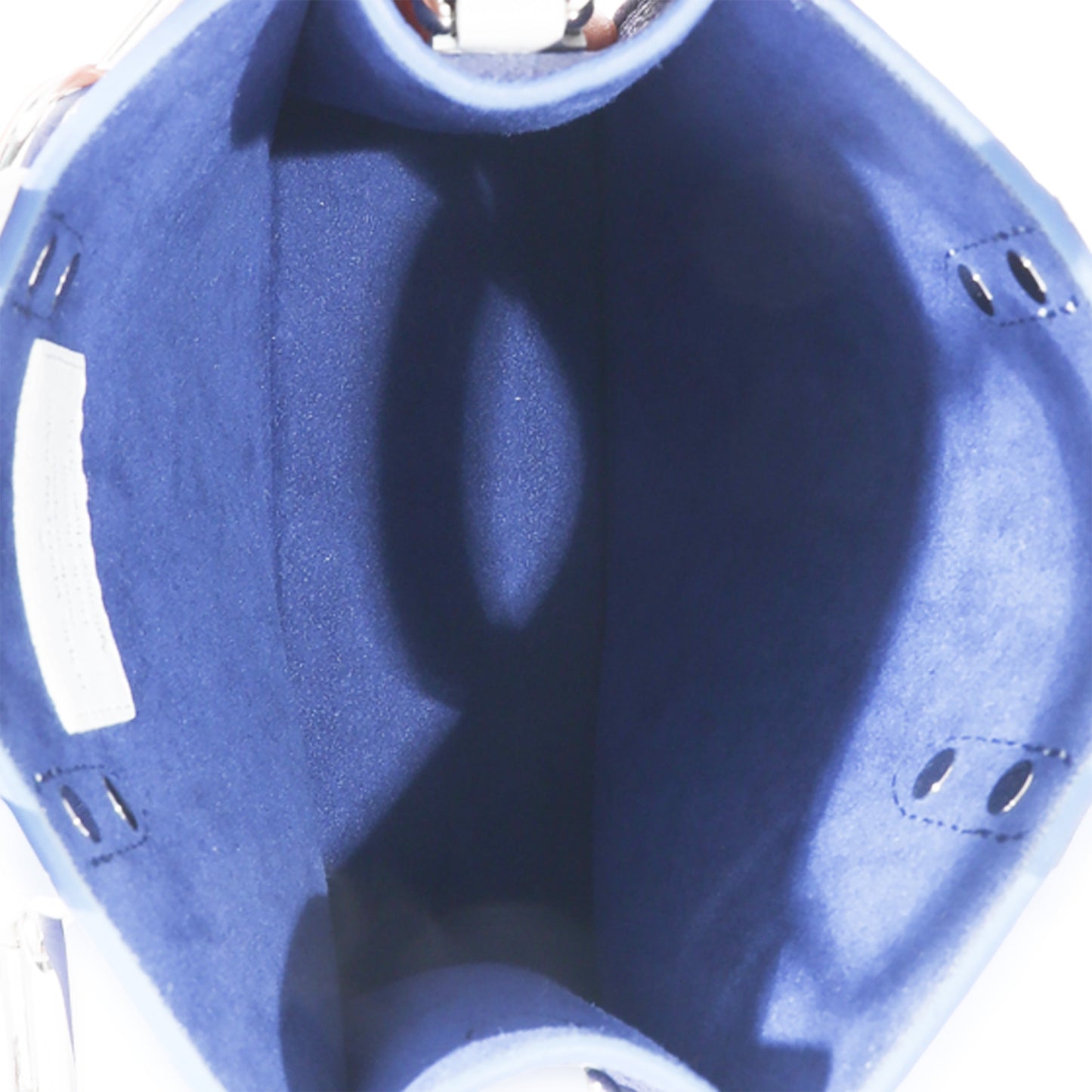 Louis Vuitton Louis Vuitton Blue & White Leather Everyday LV Sac Plat XS