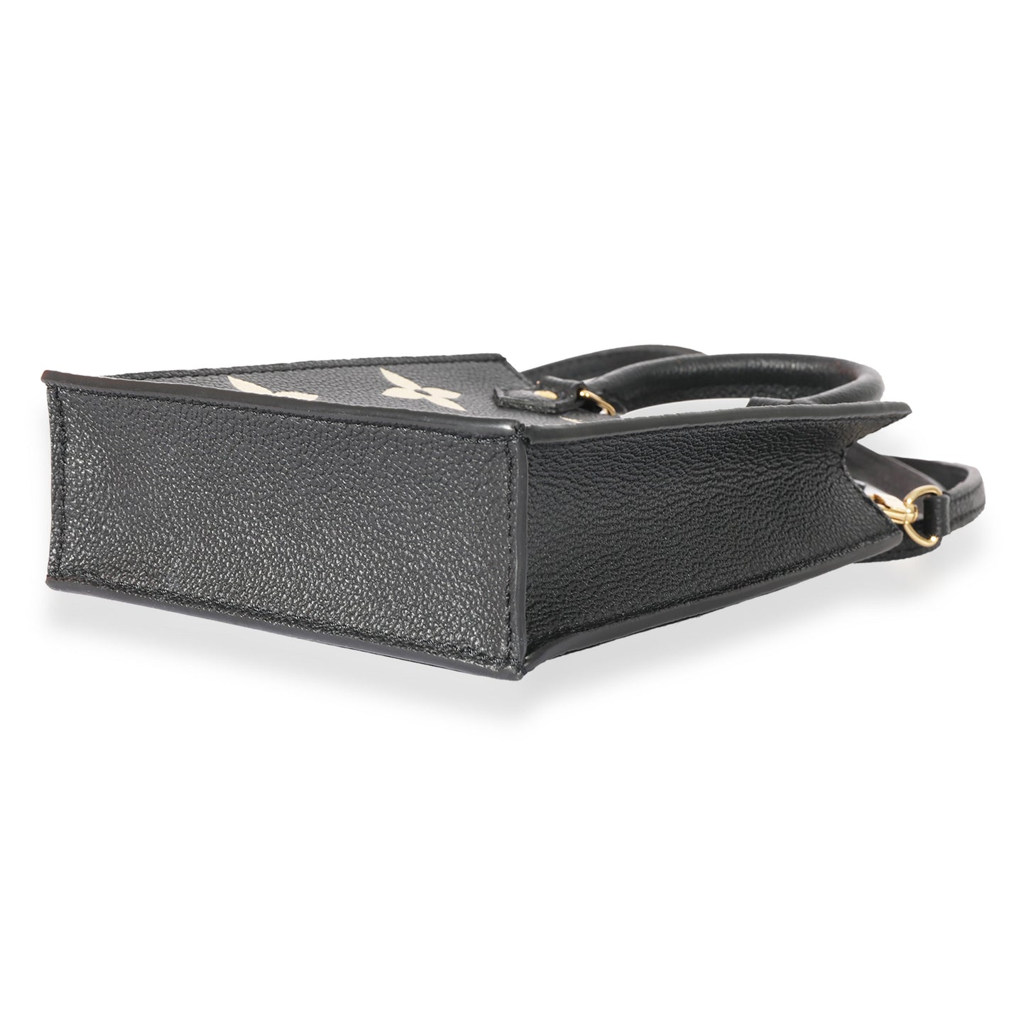 Louis Vuitton Louis Vuitton Black & Beige Monogram Empreinte Petit Sac Plat