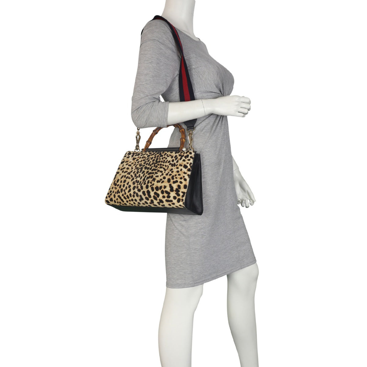 Gucci Nymphaea Top Handle Calf Hair Bag
