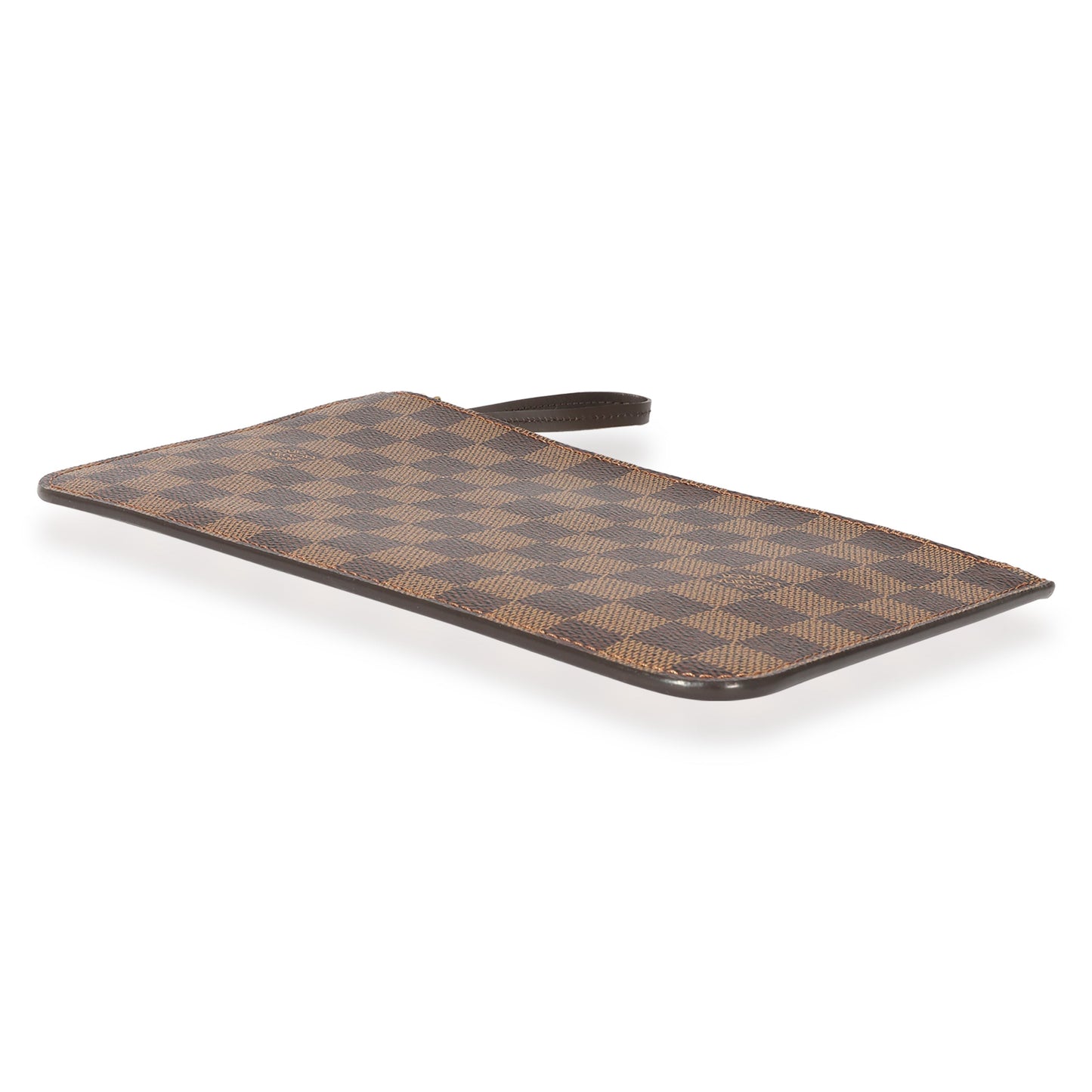 Louis Vuitton Louis Vuitton Damier Ebene Canvas Rose Ballerine Neverfull Pochette