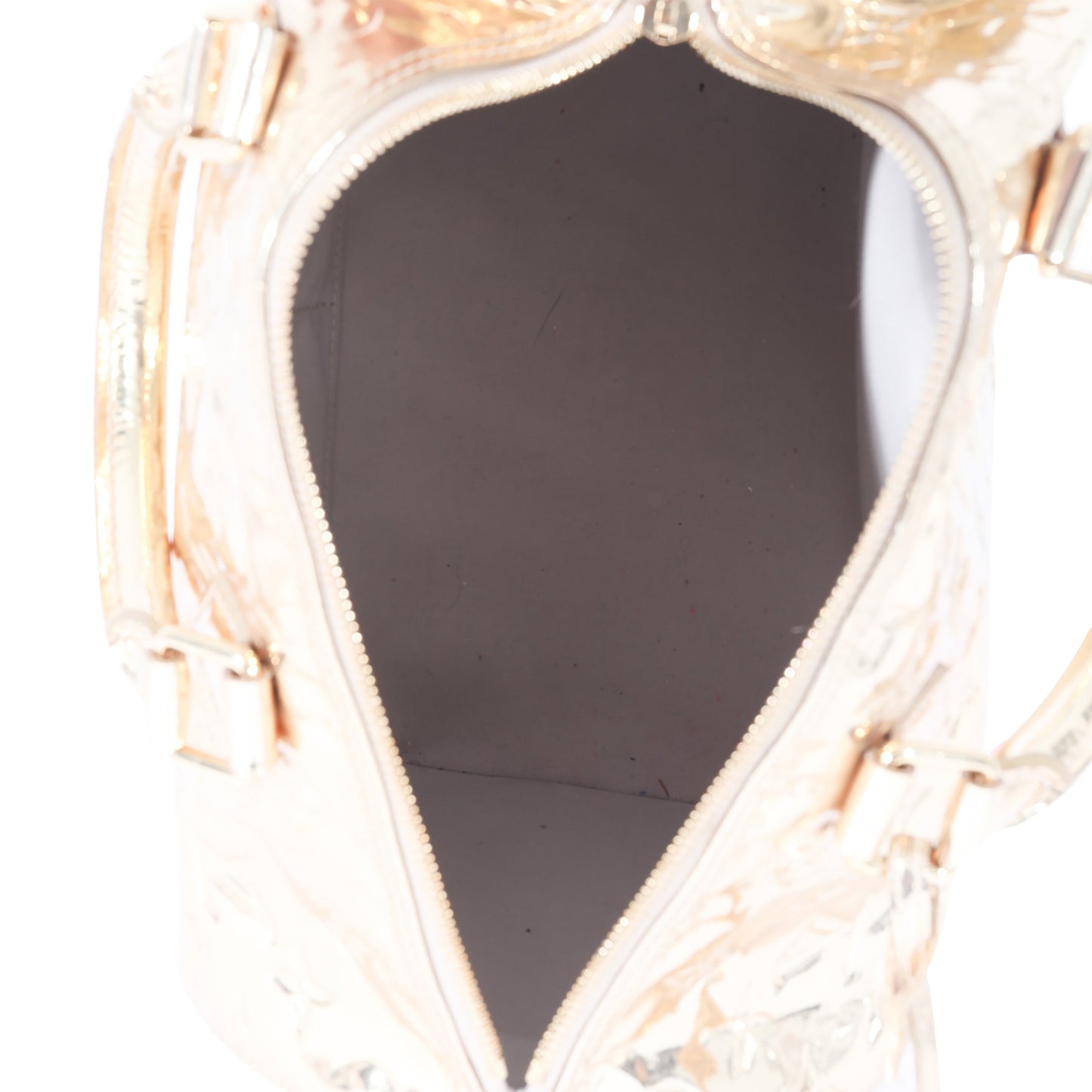Louis Vuitton Louis Vuitton Monogram Miroir Vinyl Gold Speedy 30