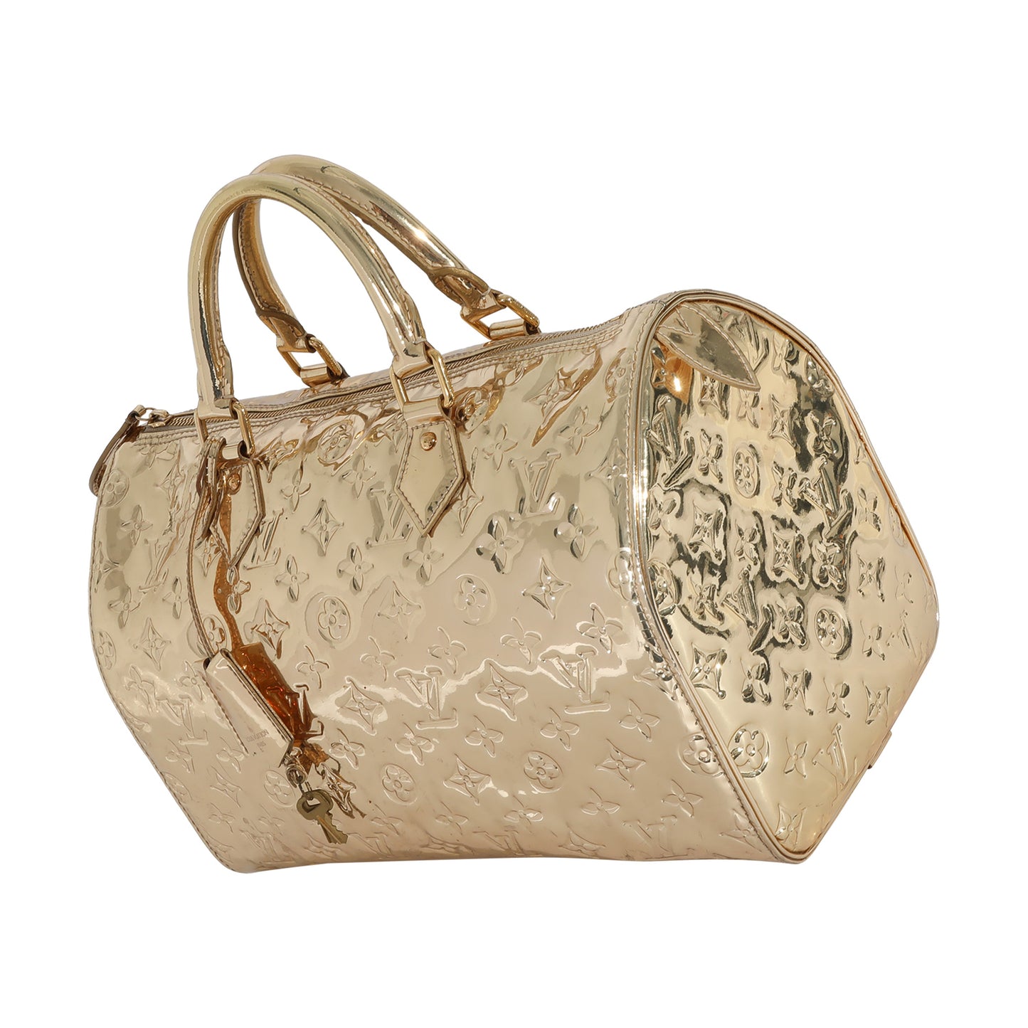 Louis Vuitton Louis Vuitton Monogram Miroir Vinyl Gold Speedy 30