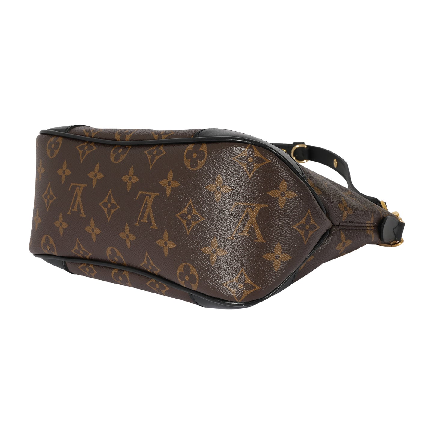 Louis Vuitton Louis Vuitton Black Leather & Monogram Canvas Boulogne NM